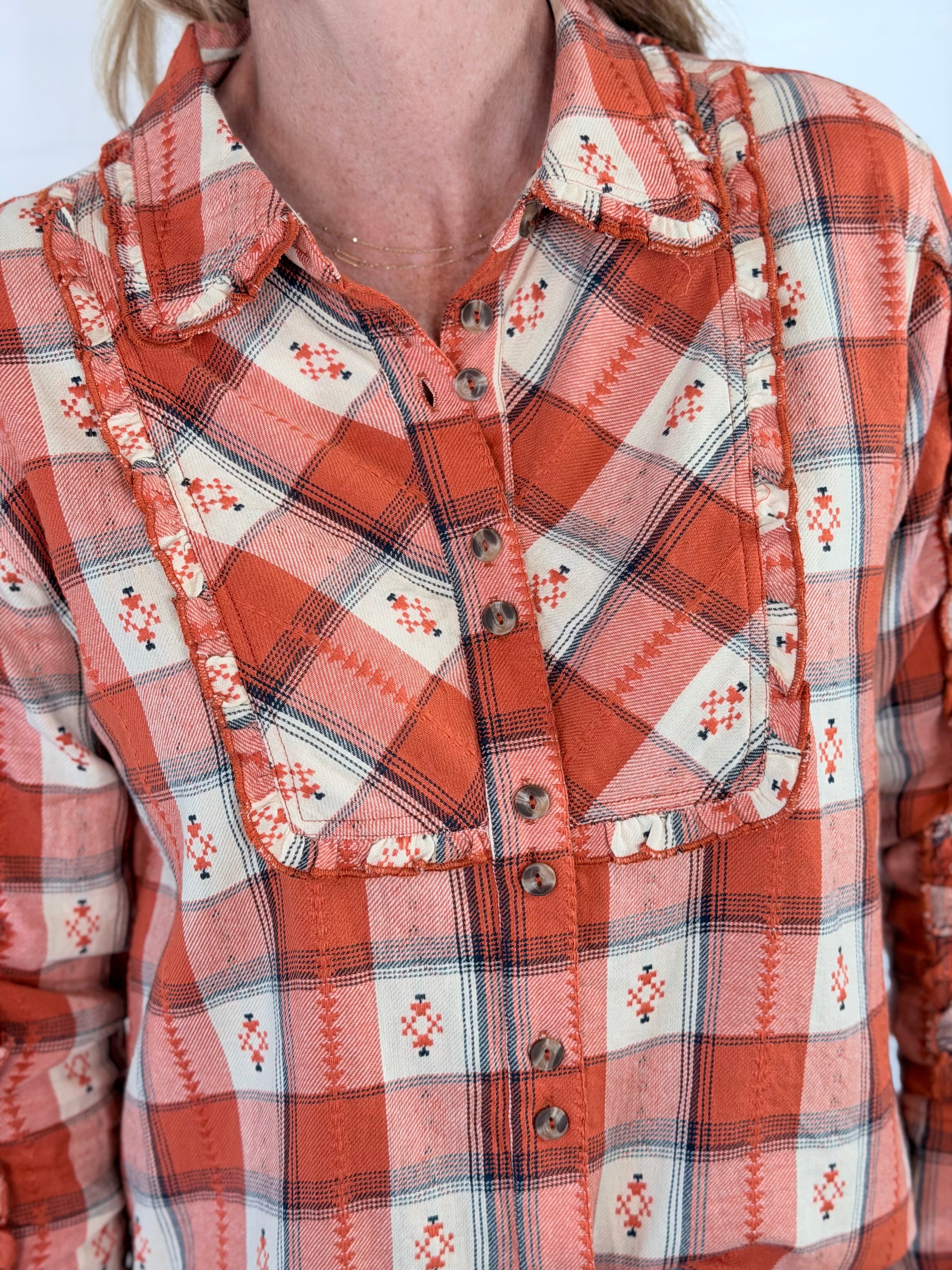 BIB AND FRILLS SHIRT BY IVY JANE