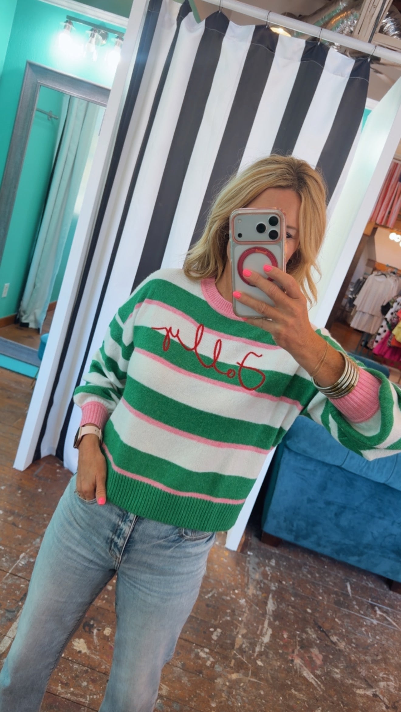 JOLLY STRIPE SWEATER