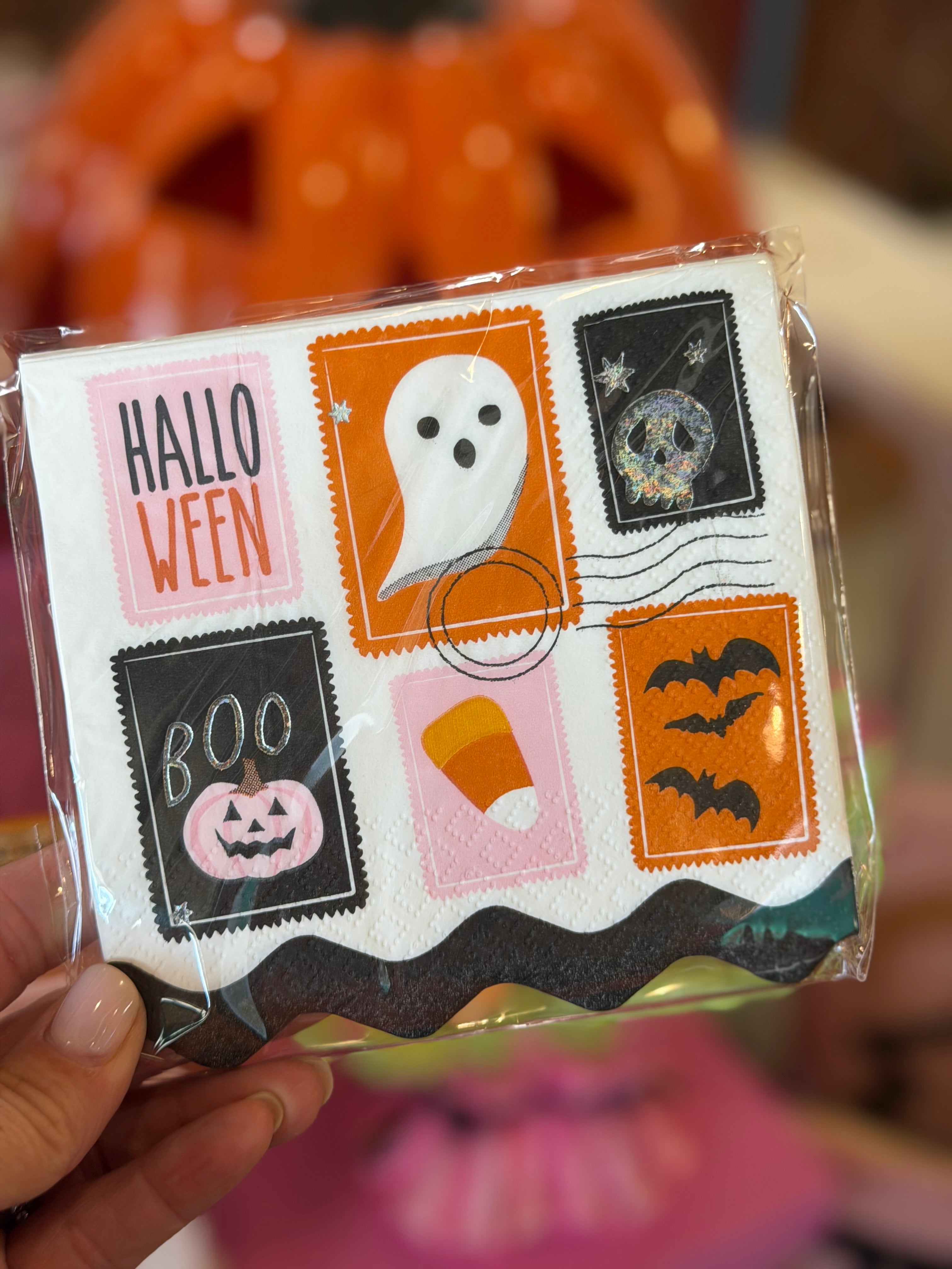 HALLOWEEN STAMPS NAPKINS