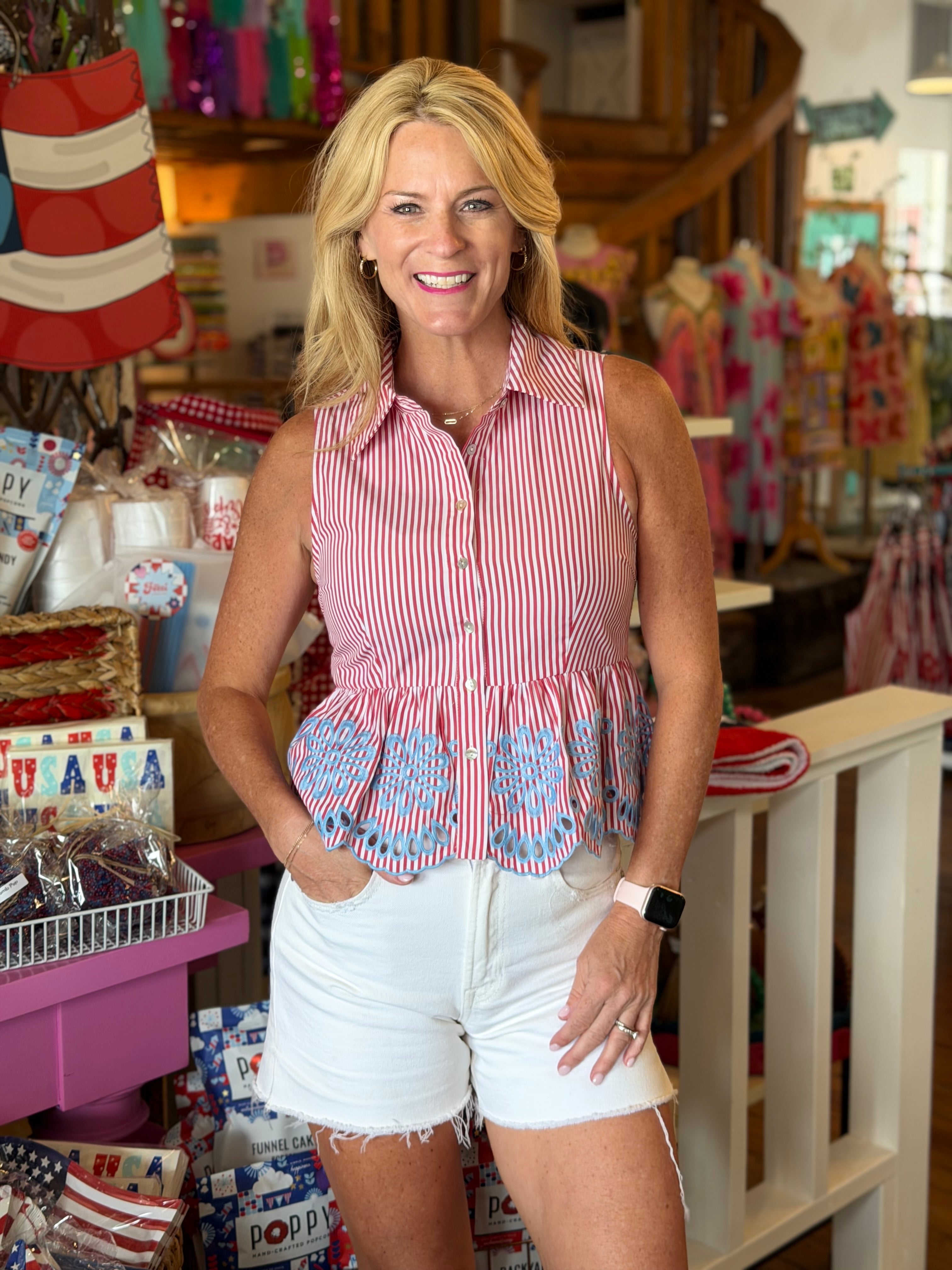 LACEY PEPLUM TOP