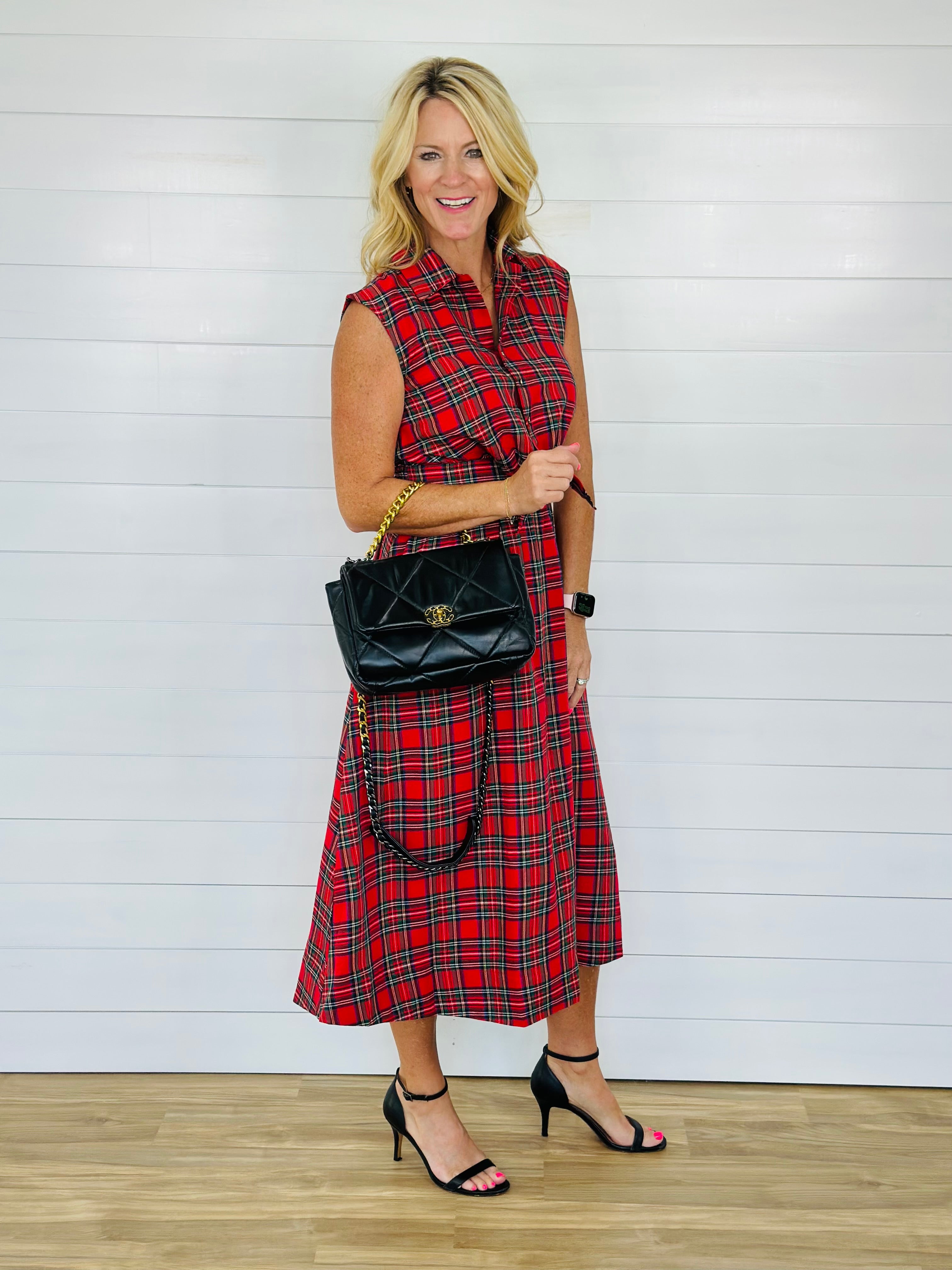 POSITIVELY PLAID DRESS