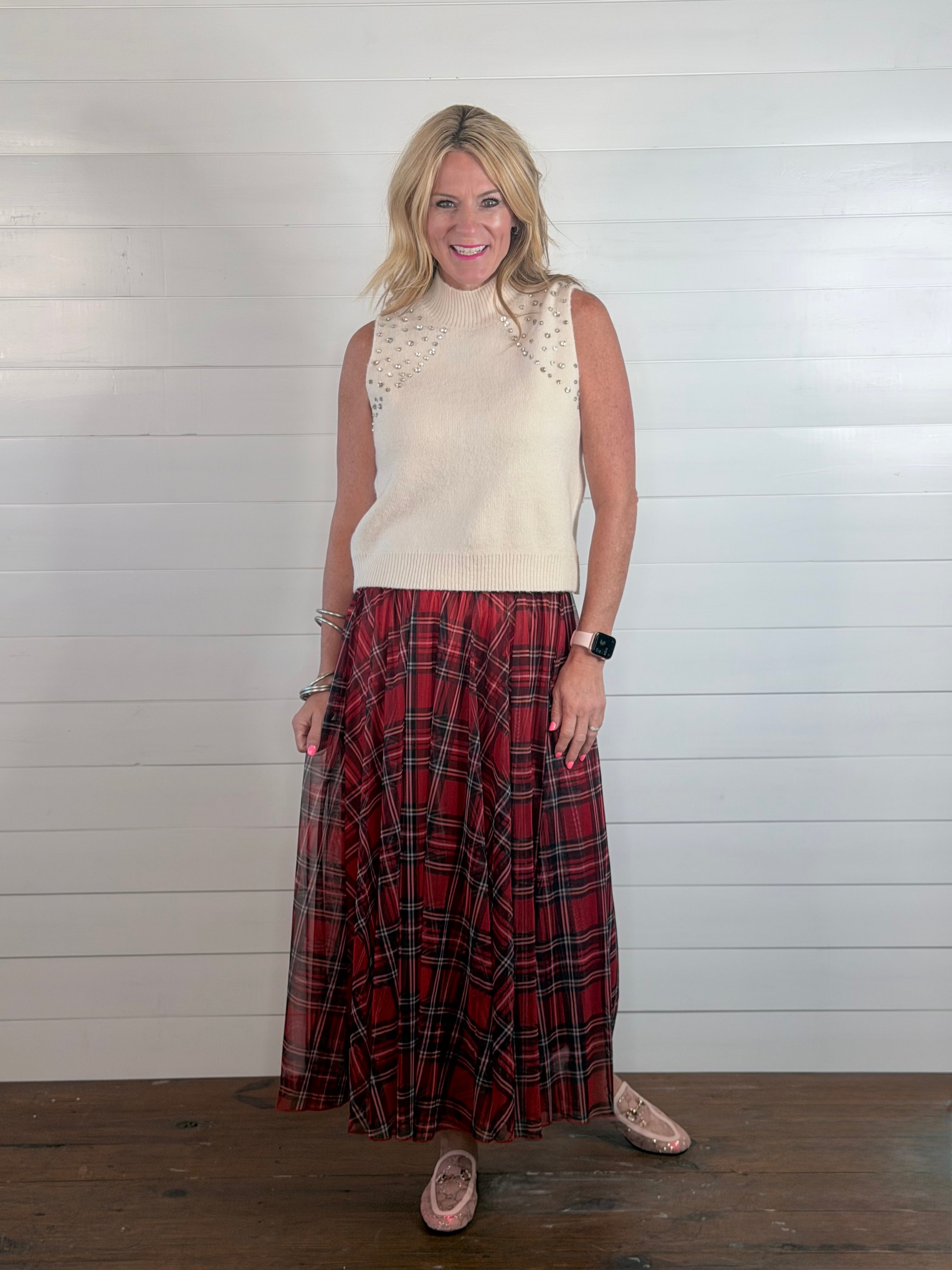 PLAYFUL PLAID SKIRT