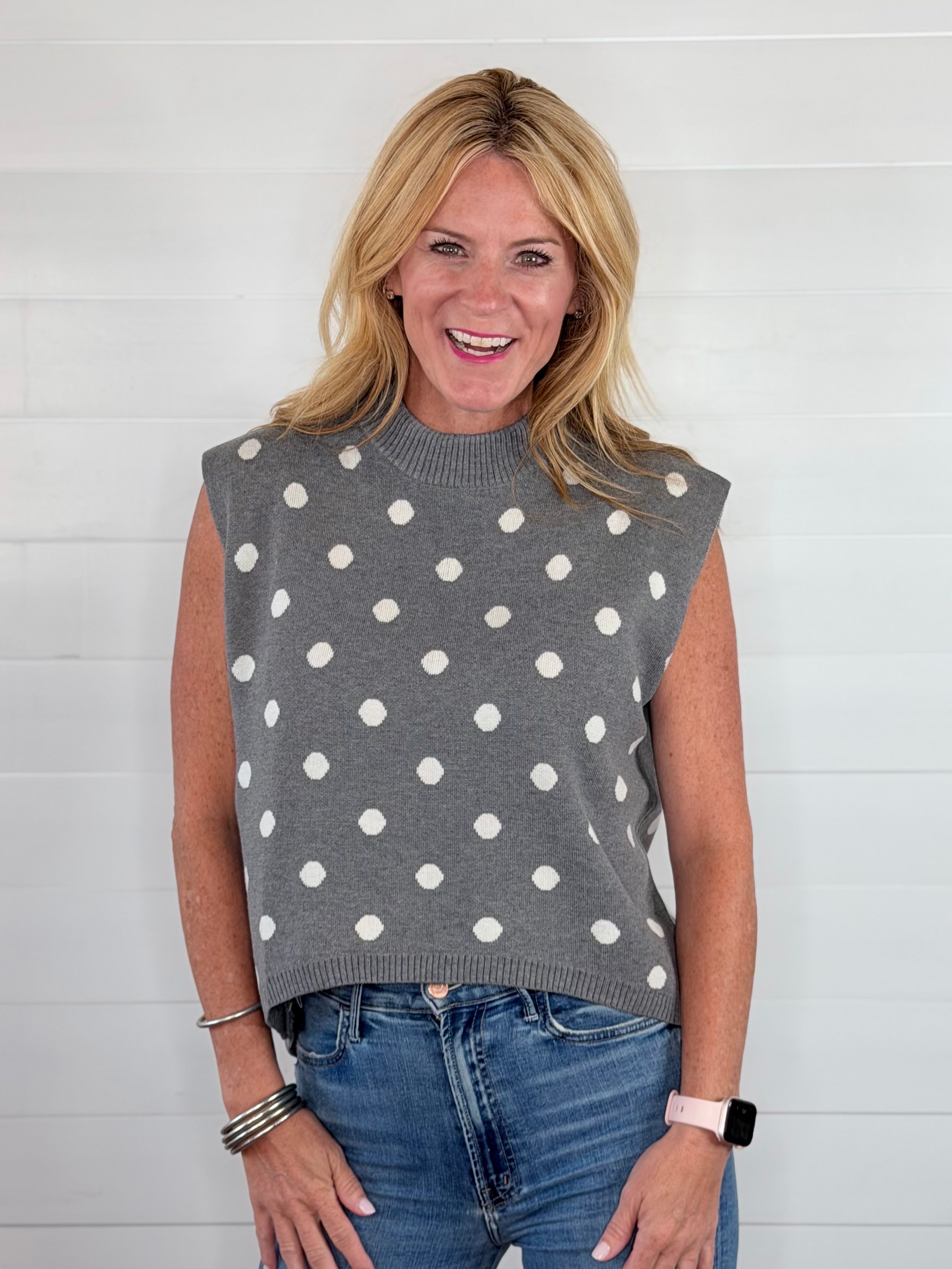 PRESLEY POLKA DOT SWEATER