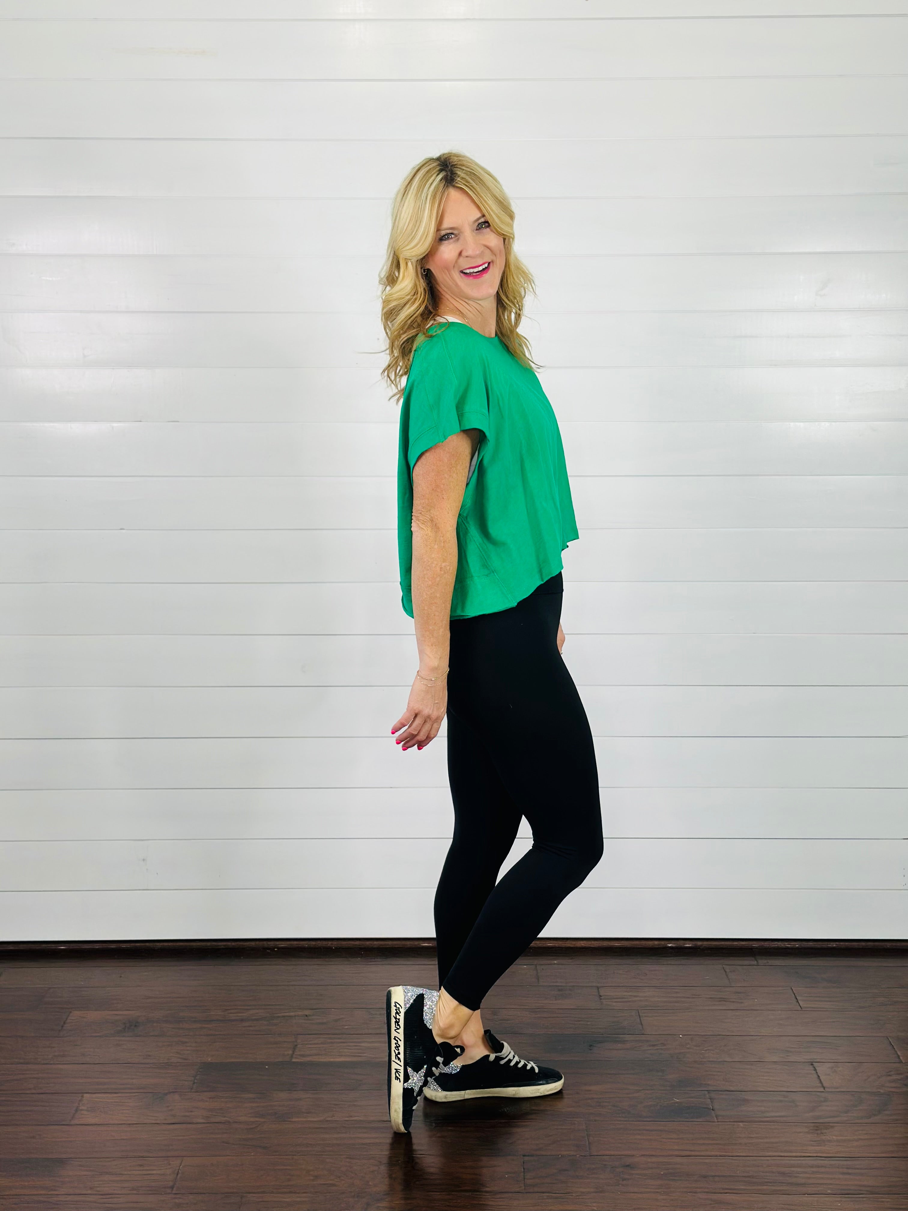 MY TIME TEE-KELLY GREEN