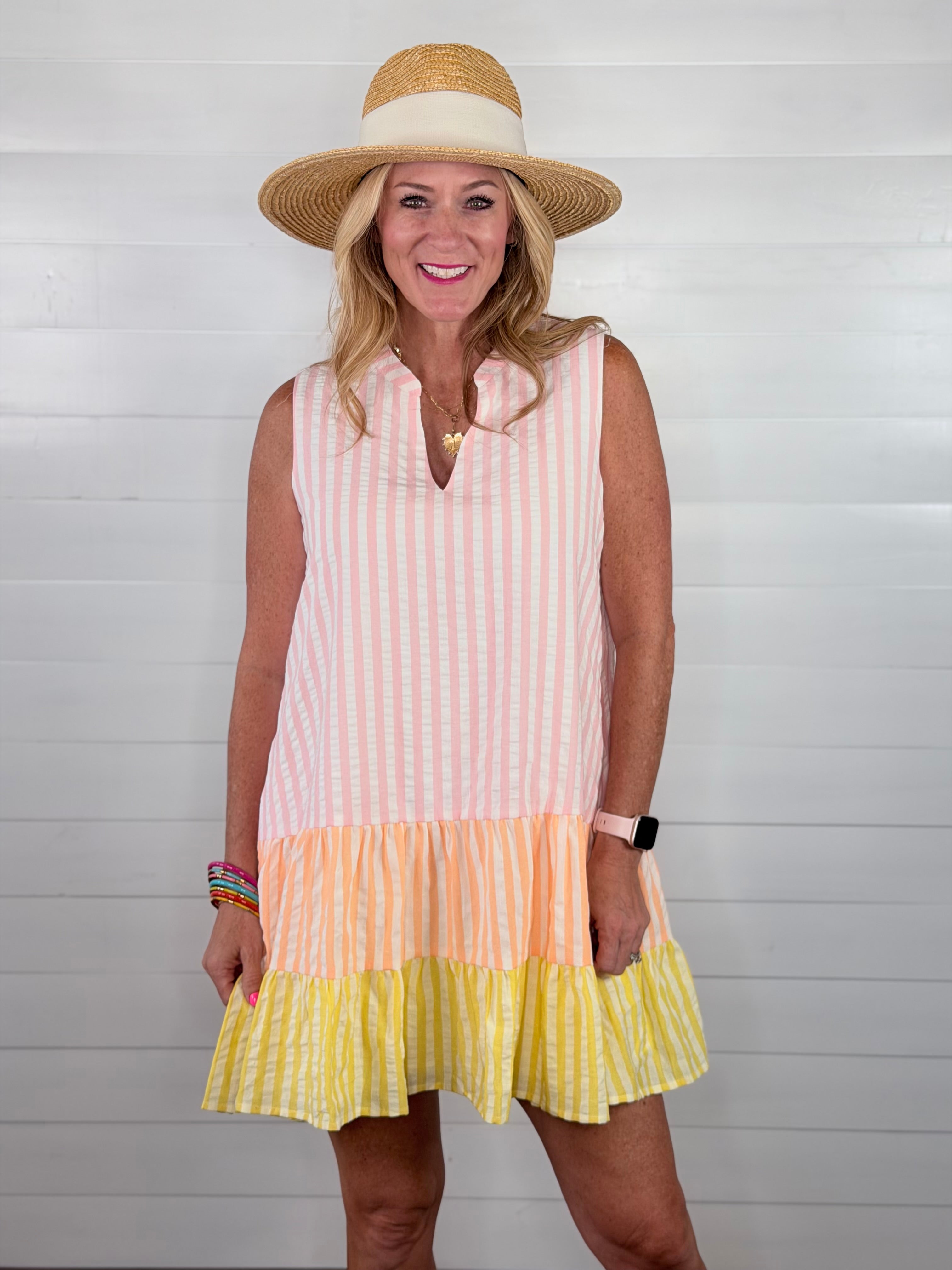 SOFT SUMMER STRIPES DRESS