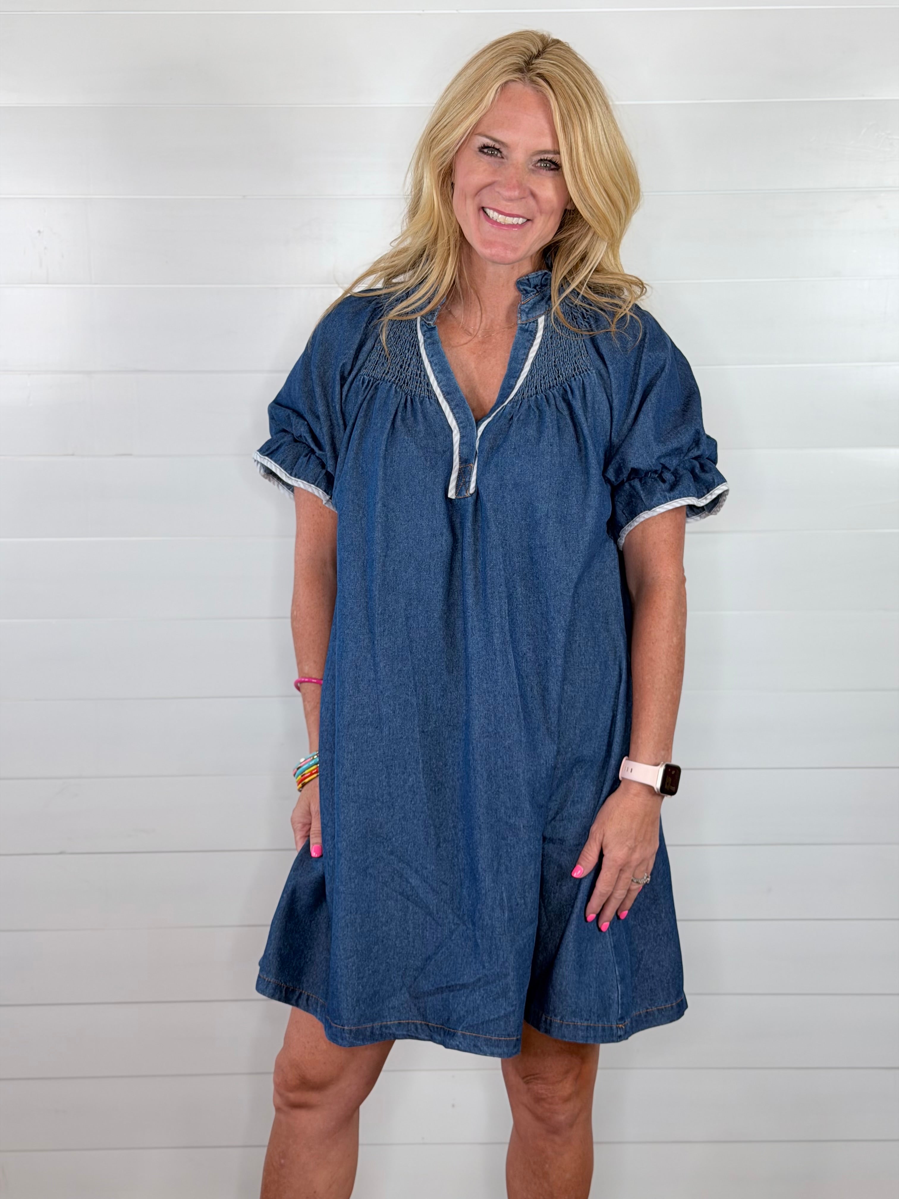 DENIM DARLING DRESS