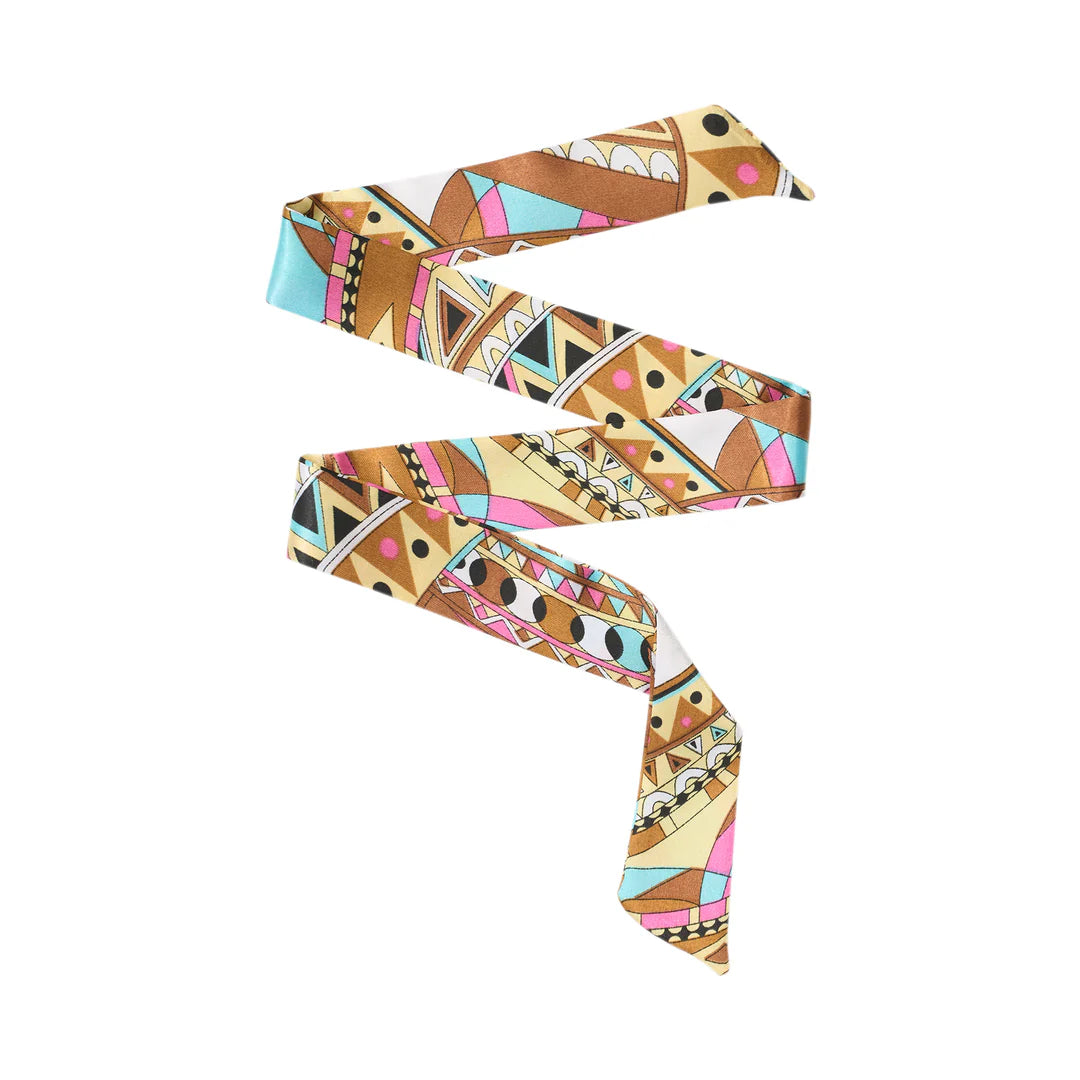 TWILLY SCARF SMALL-BROWN