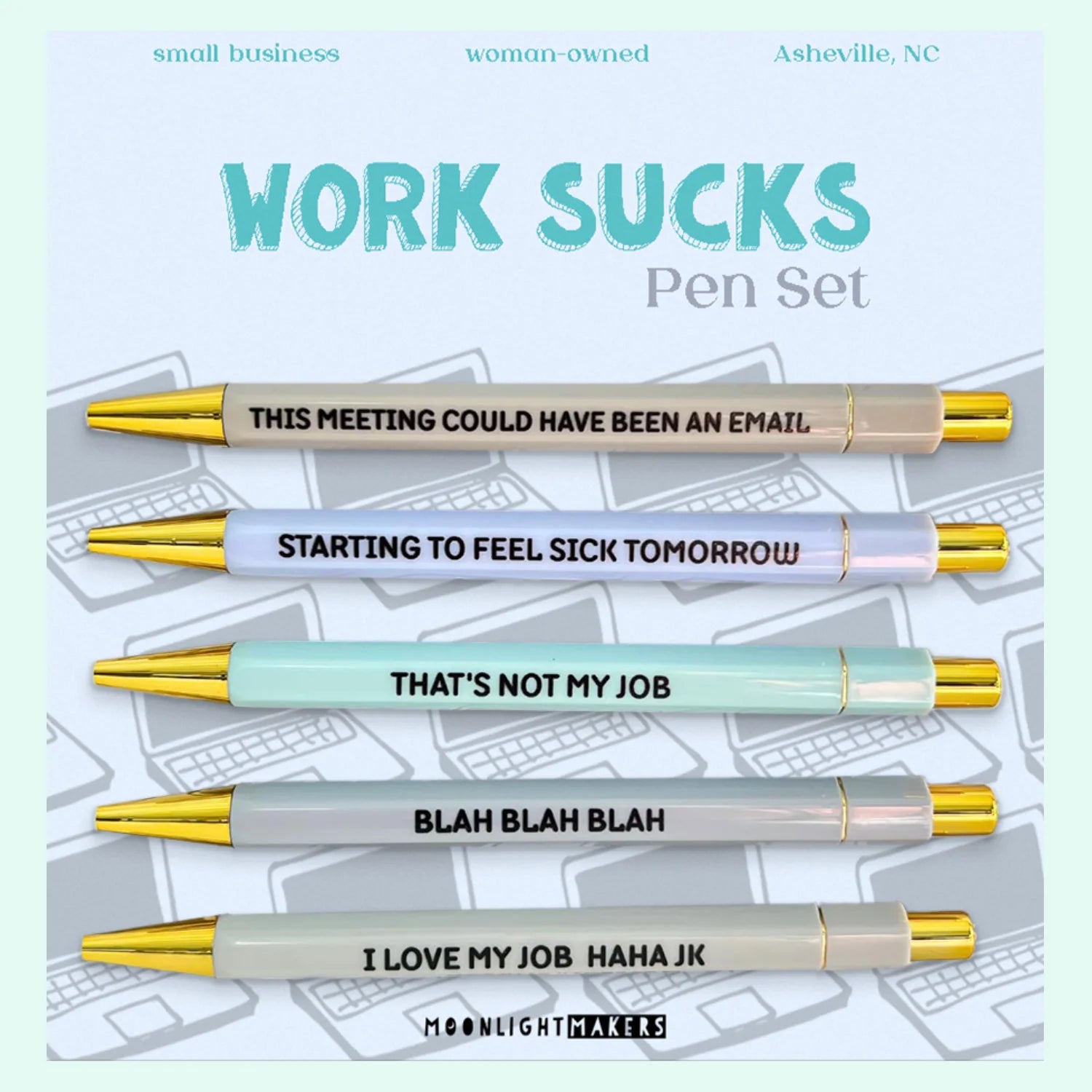 WORK SUCKS PEN SET