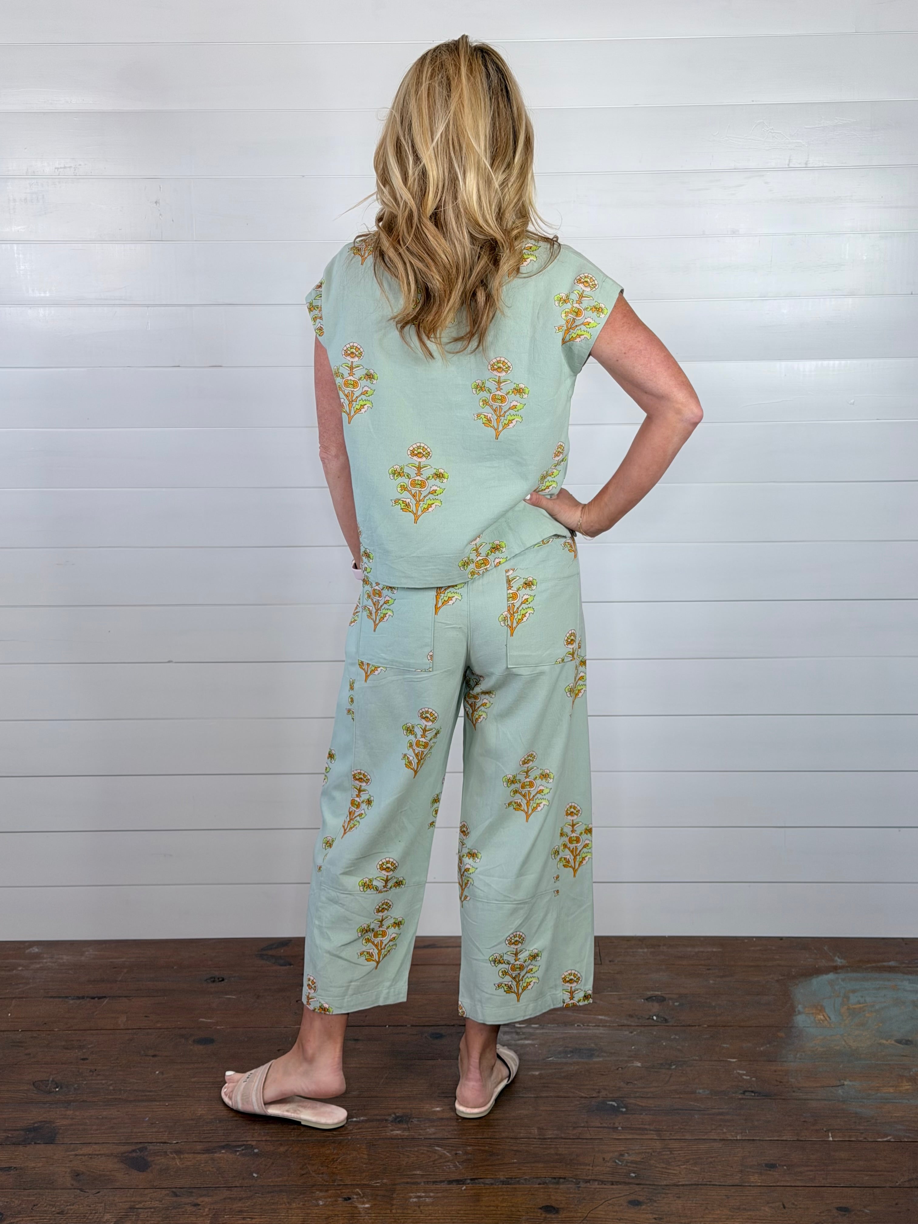 PRINT BARREL PANT BY IVY JANE