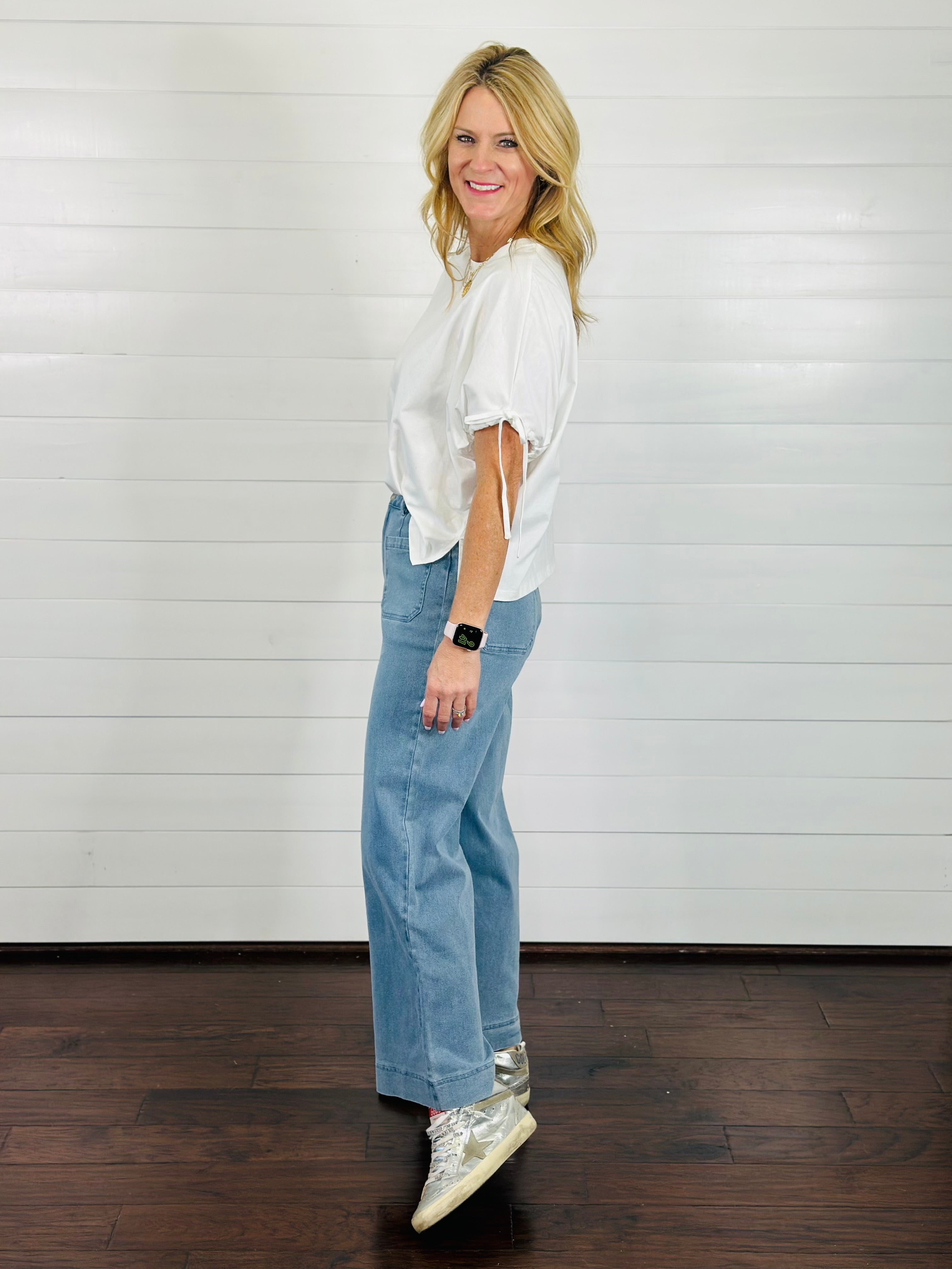 AMELIA WIDE LEG DENIM PANTS