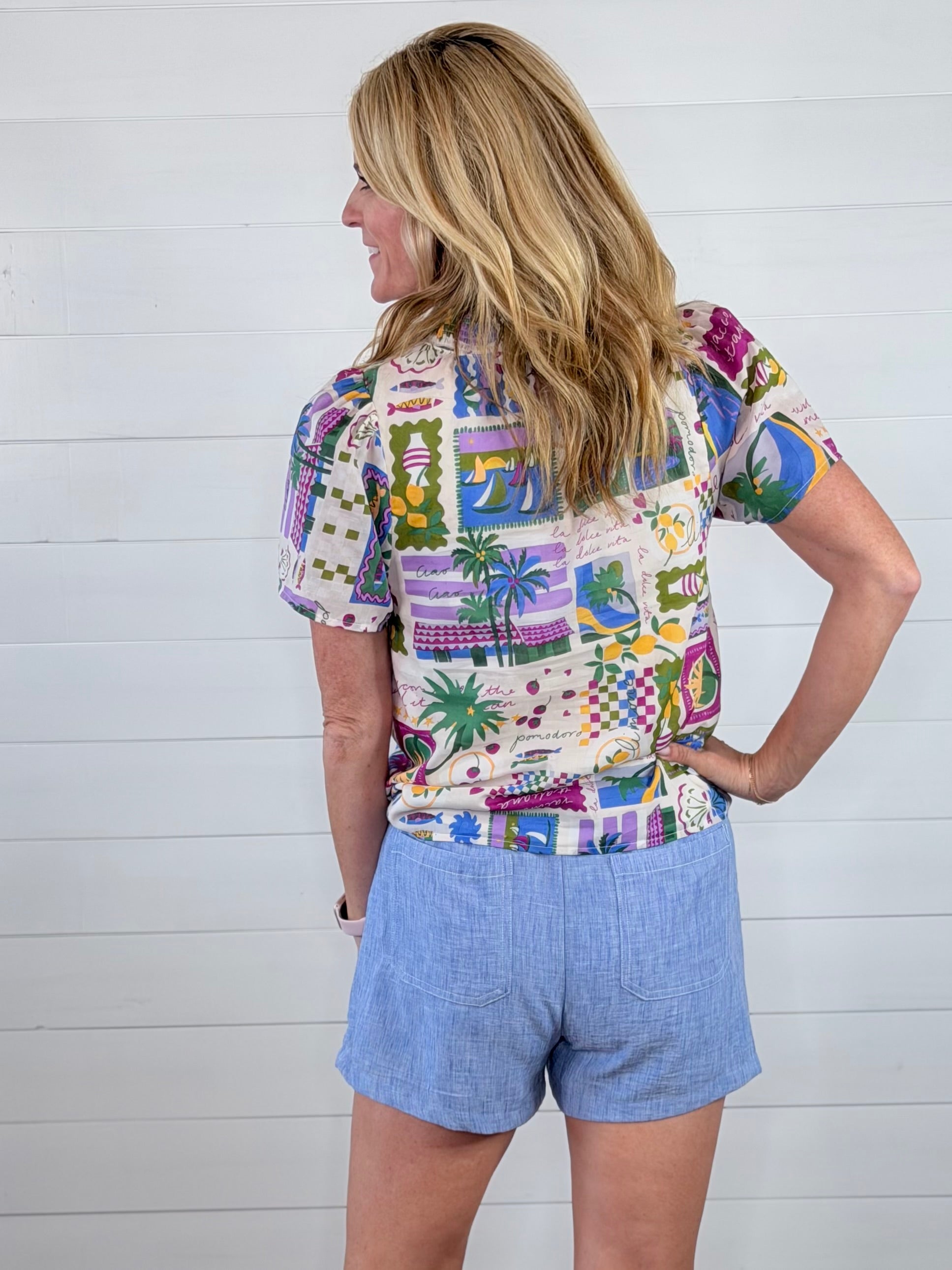 DARCY SMOCKED TOP