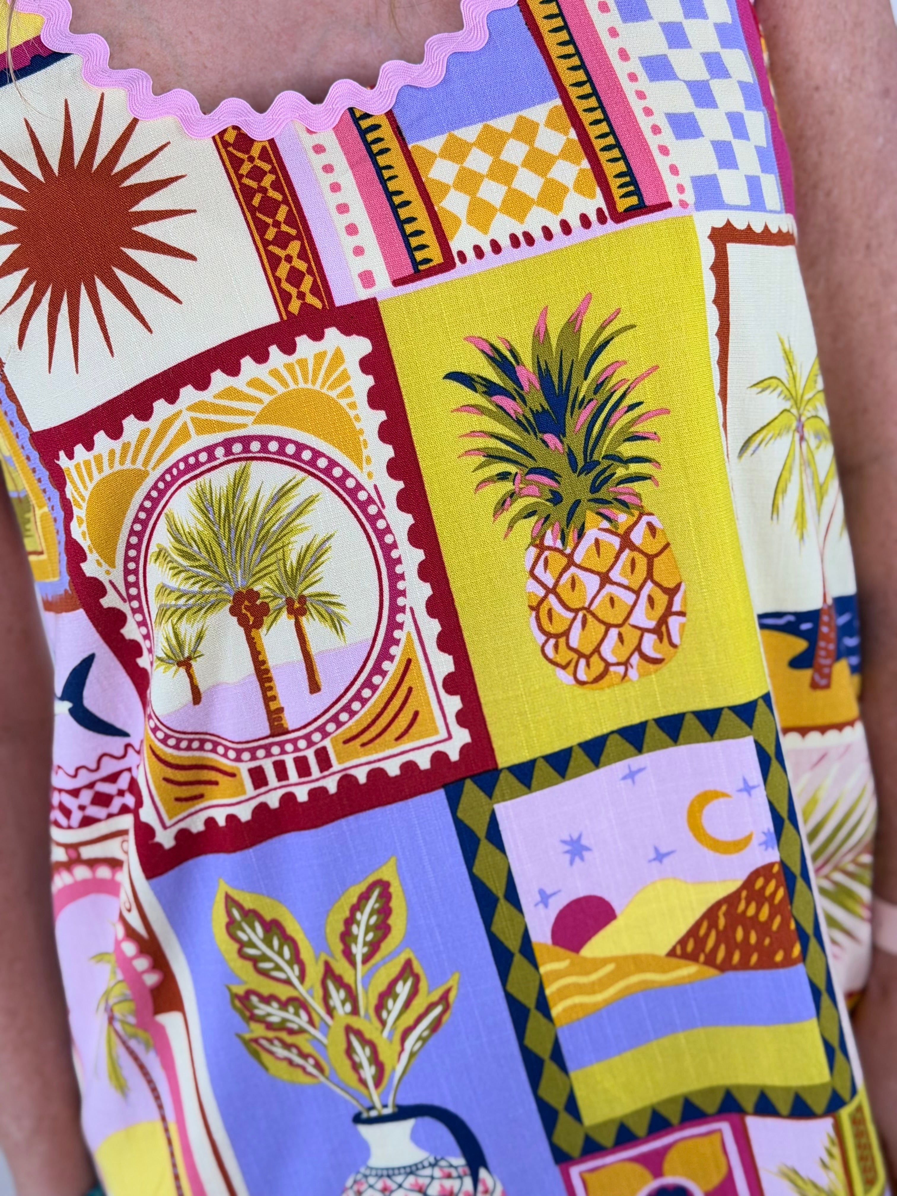 POST CARD SHIFT DRESS