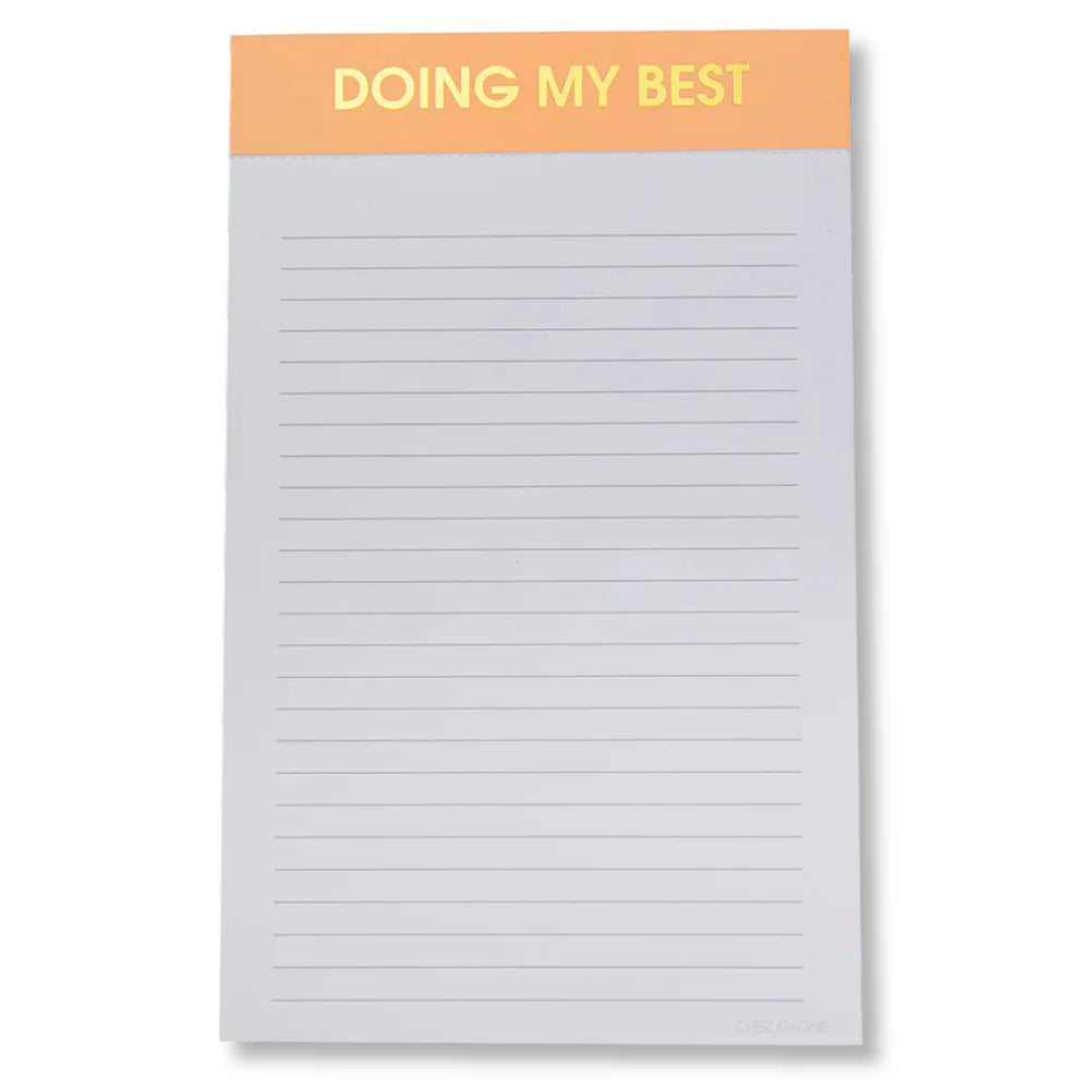 DOING MY BEST NOTEPAD