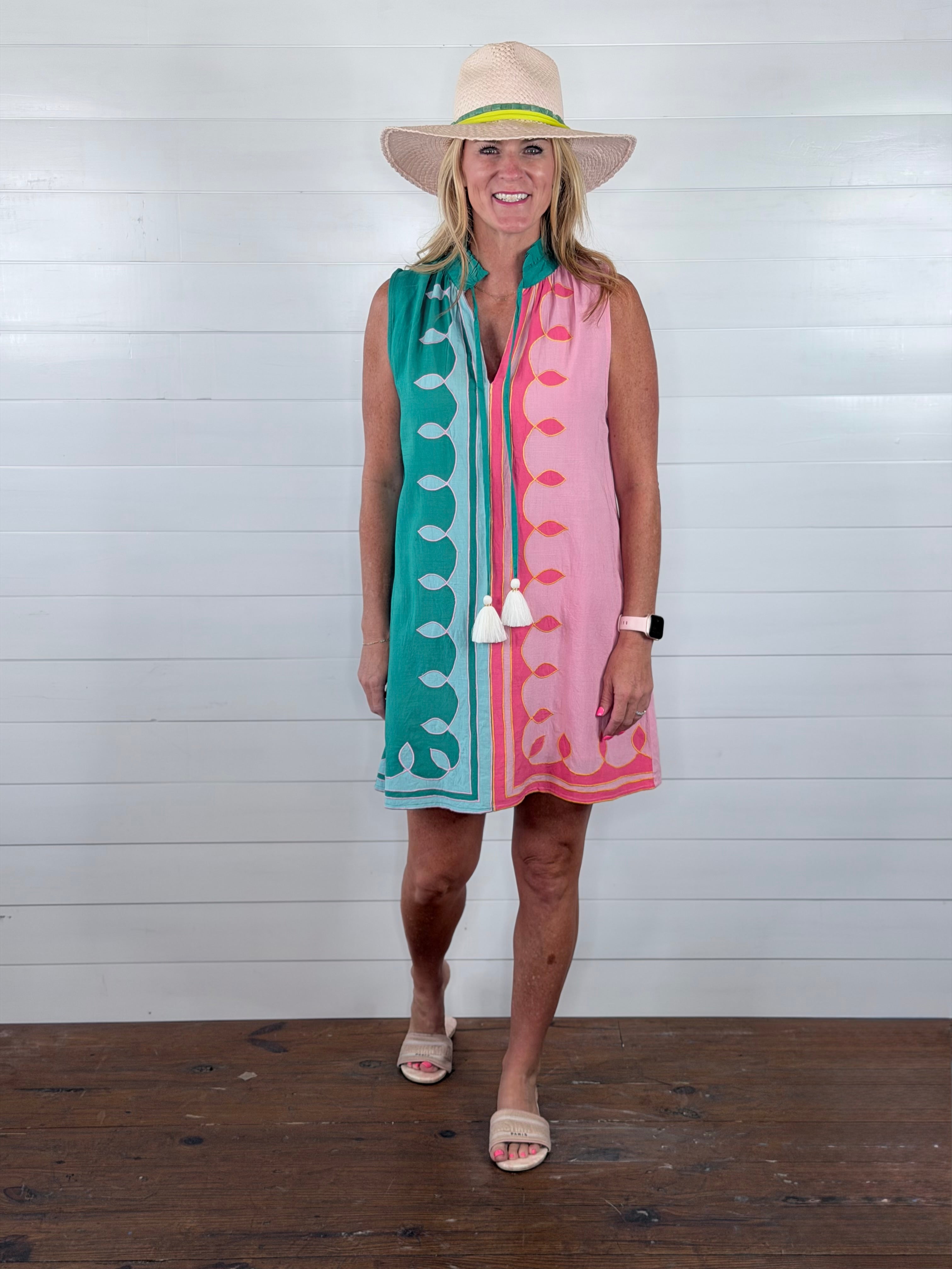COLOR BLOCK CRAZE DRESS