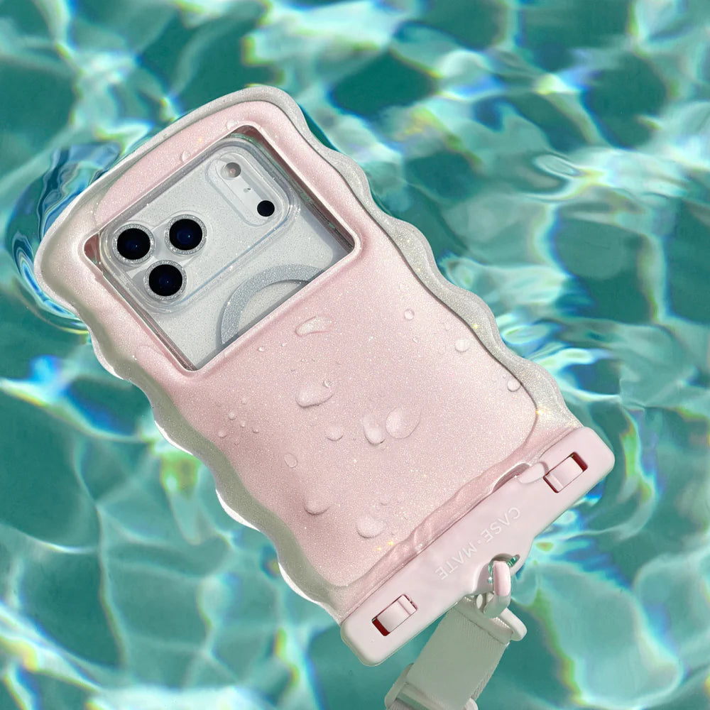 CASE-MATE-WAVY WATERPROOF FLOATING POUCH-BALLET PINK