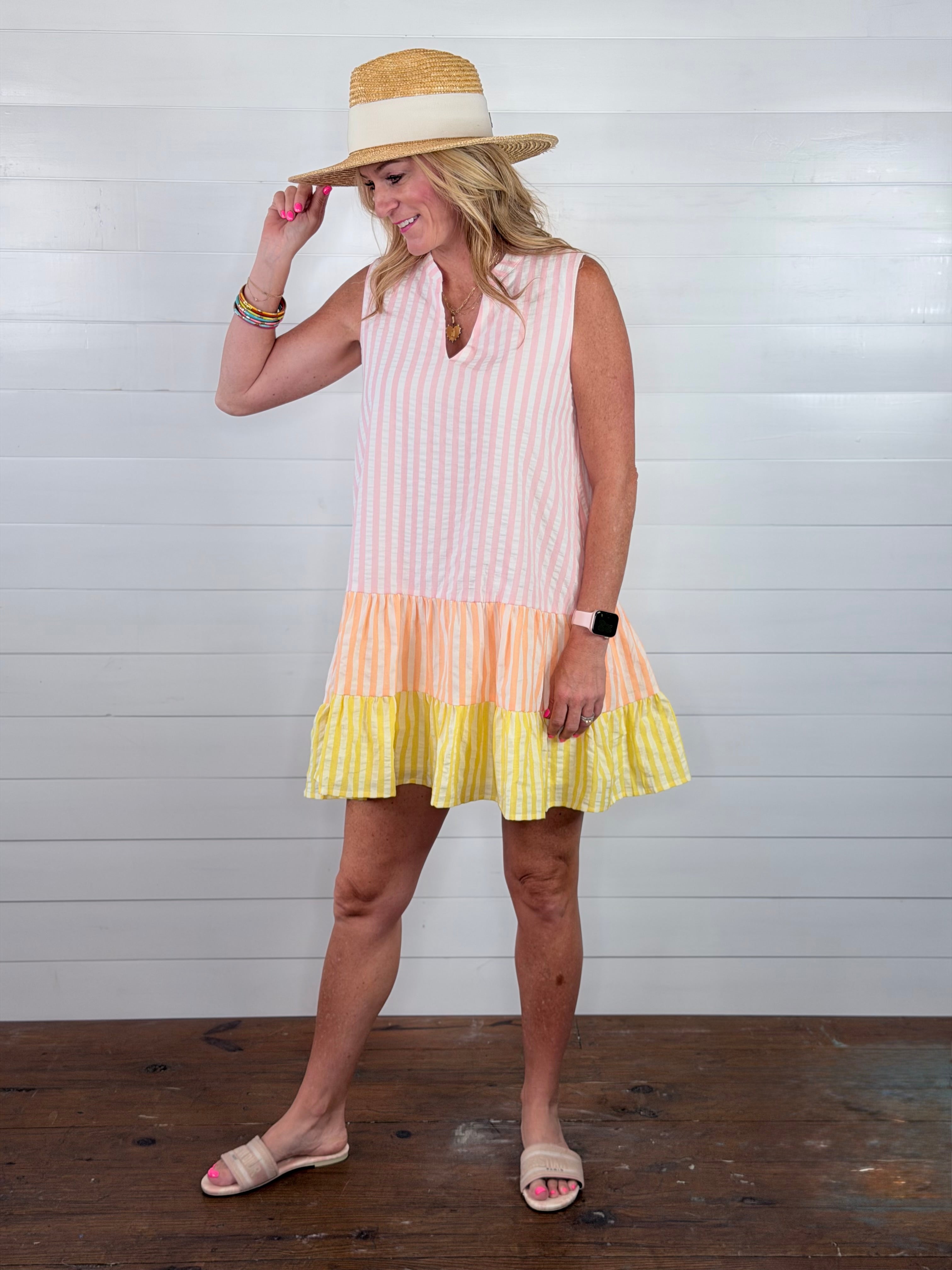 SOFT SUMMER STRIPES DRESS