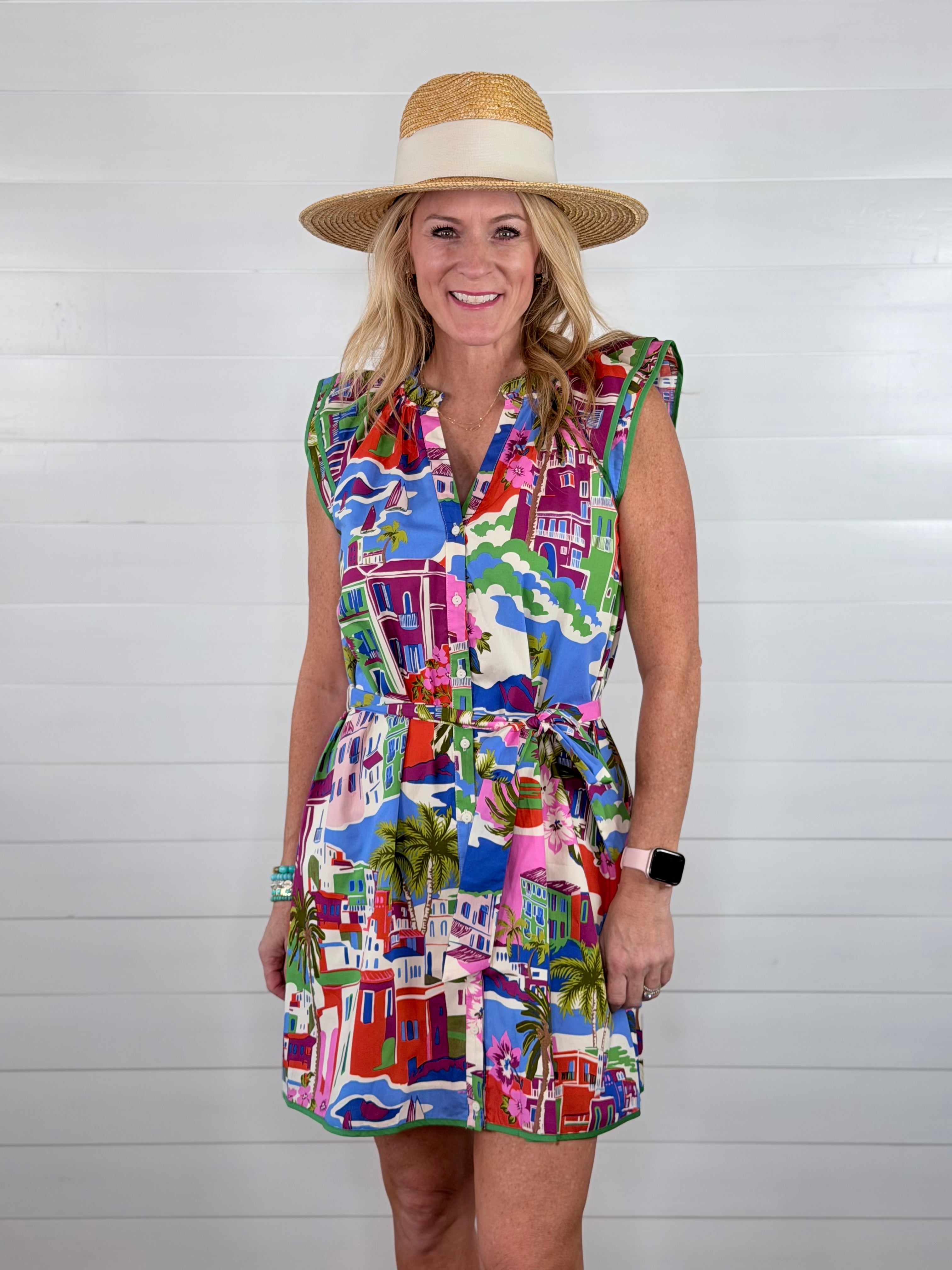 TROPICAL TOWN DRESS
