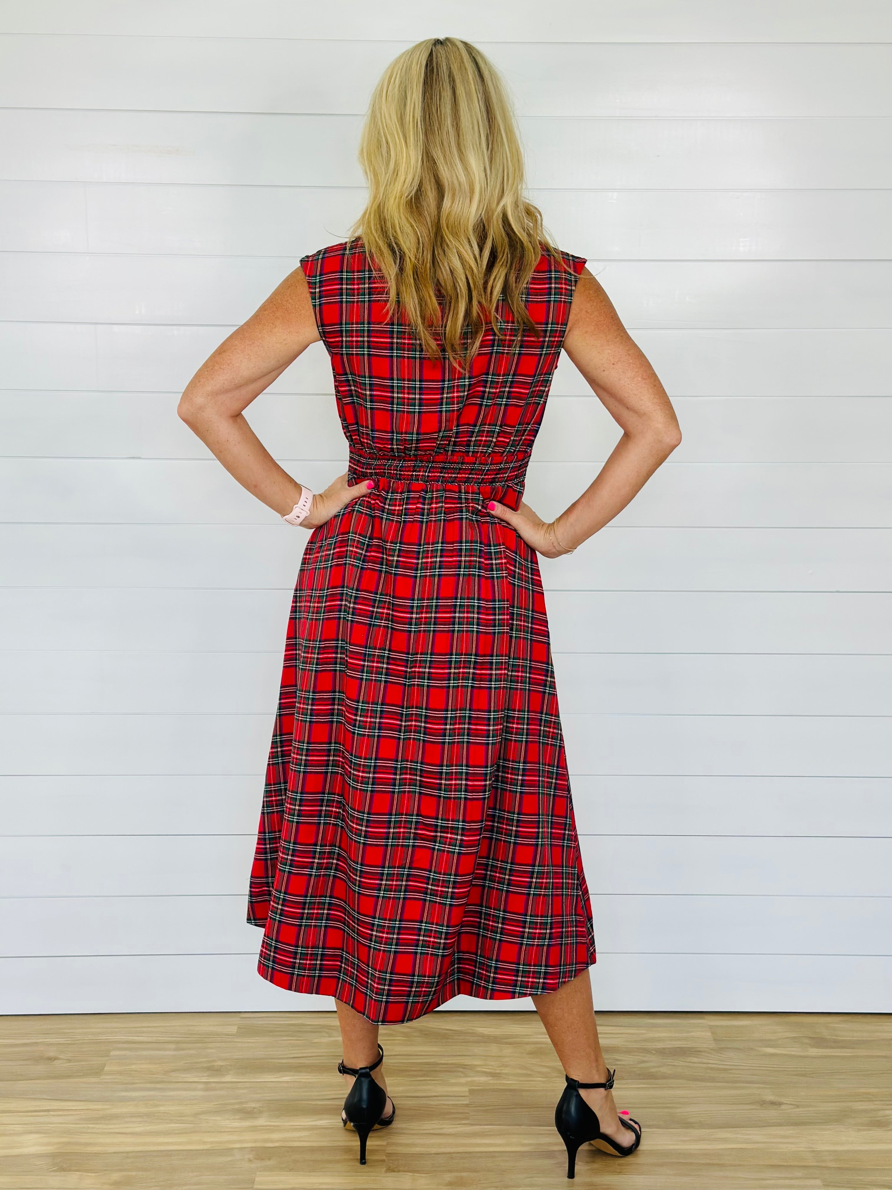 POSITIVELY PLAID DRESS