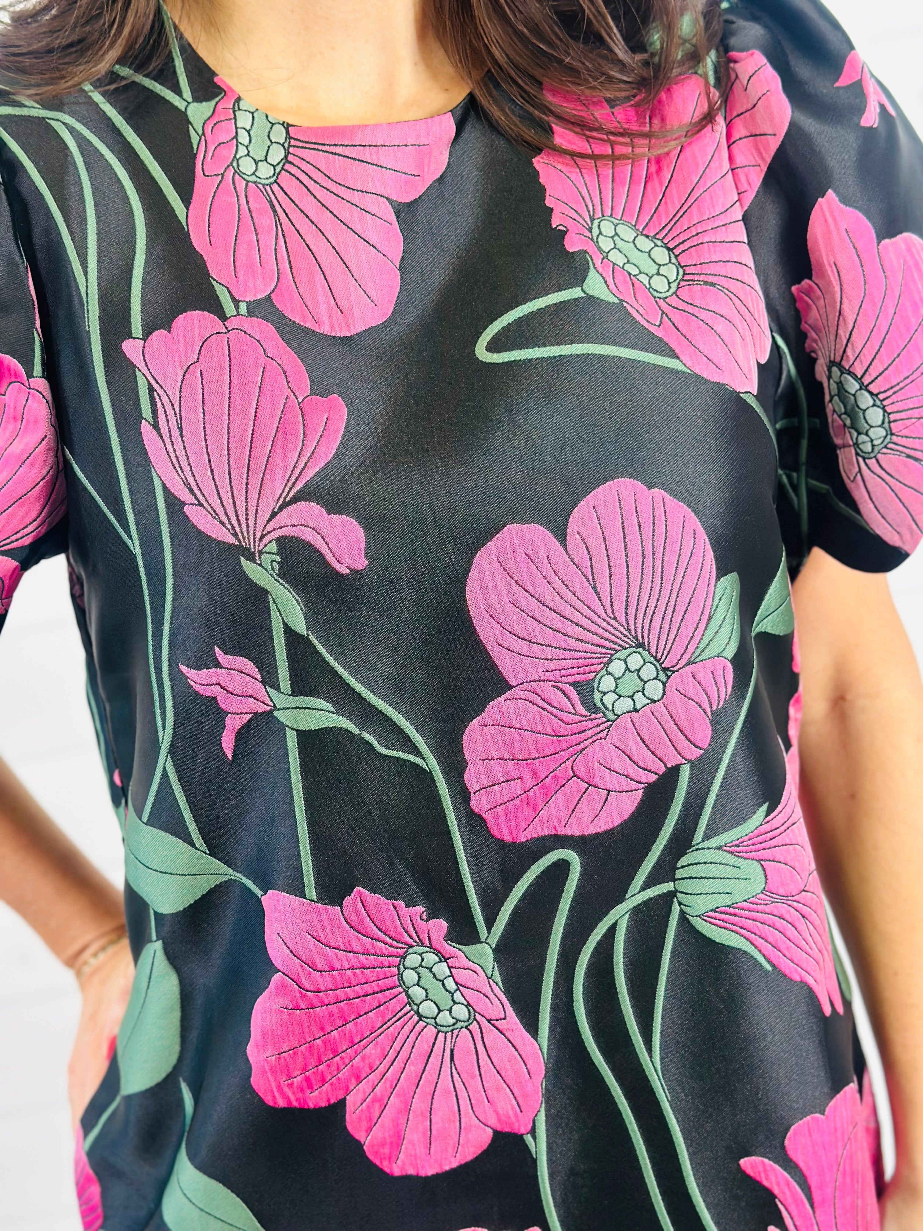 MIDNIGHT POPPY DRESS