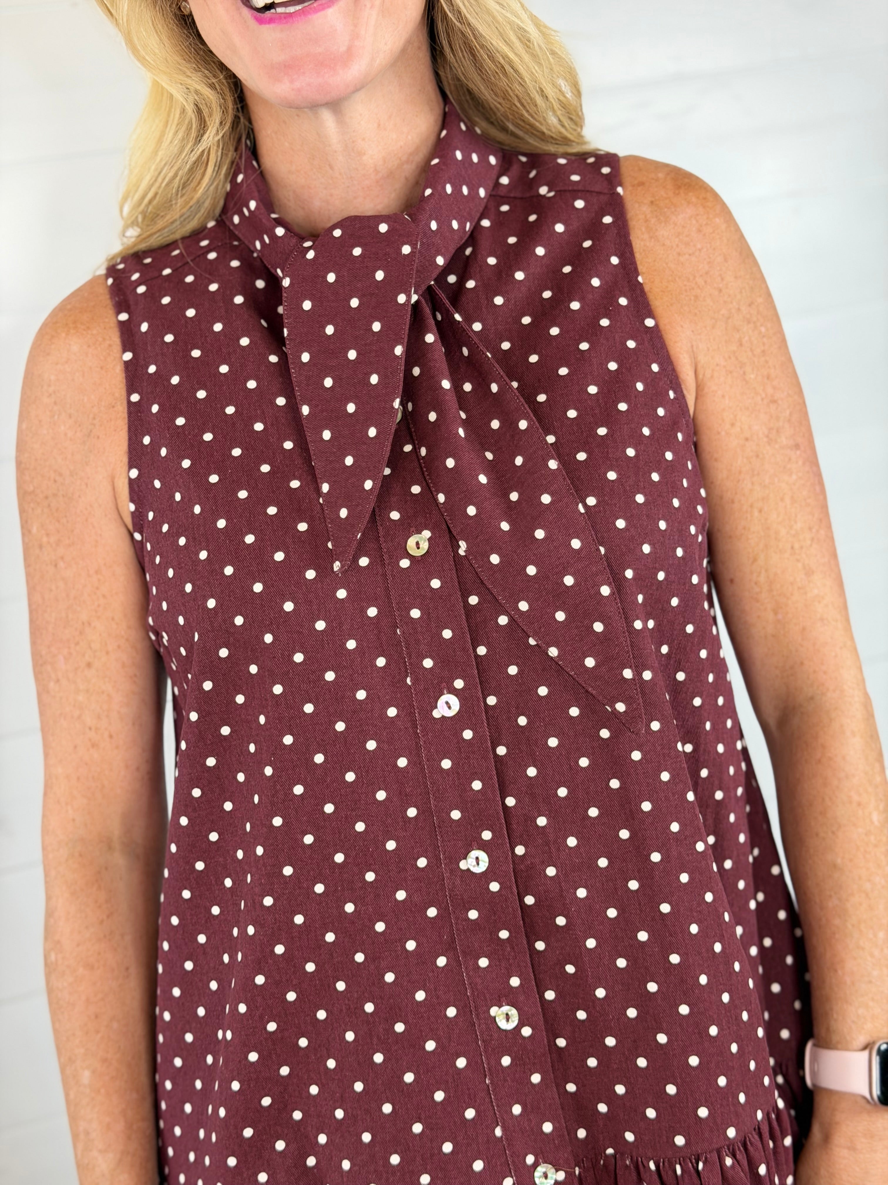 TORI POLKA DOT DRESS
