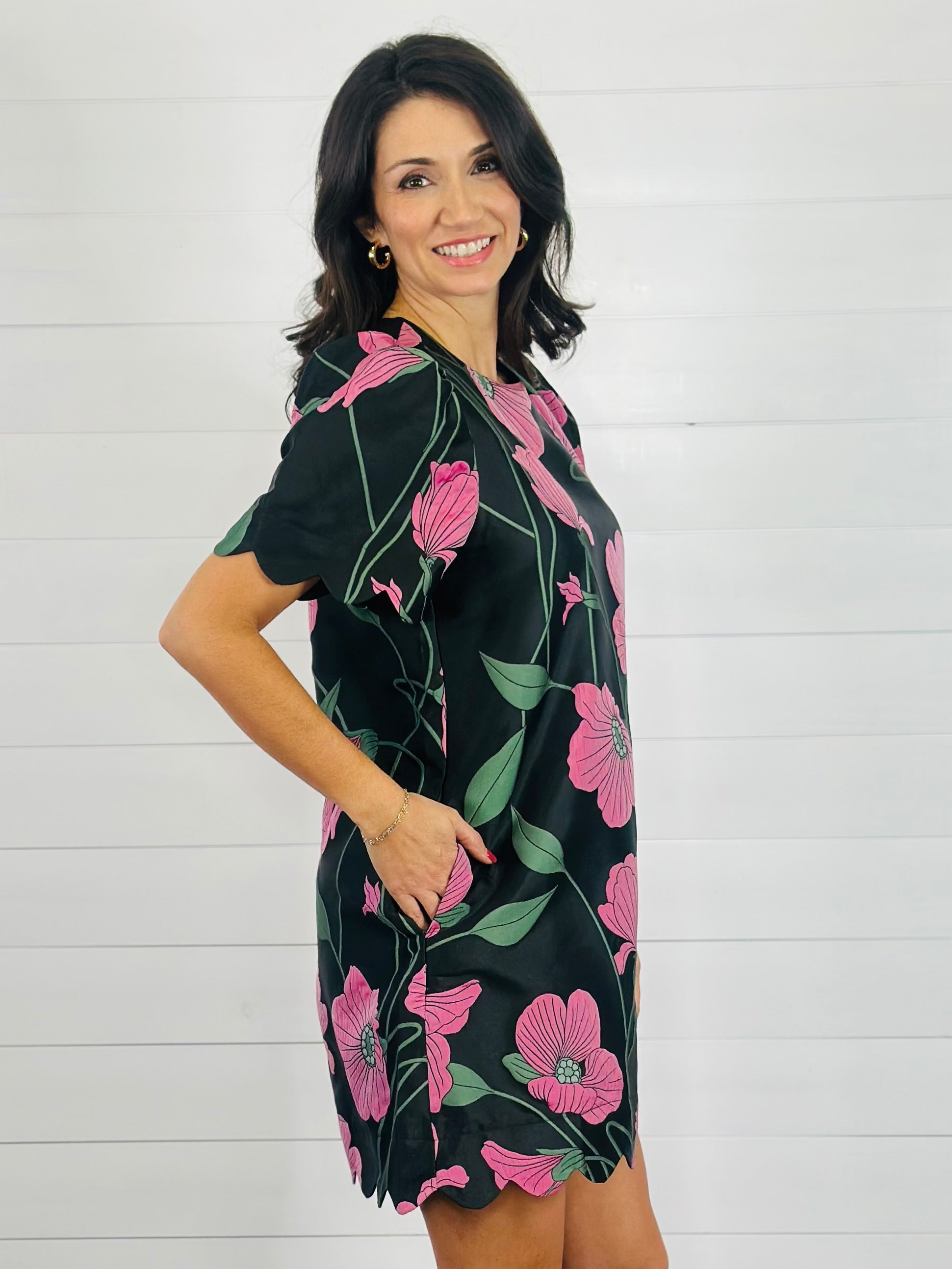 MIDNIGHT POPPY DRESS