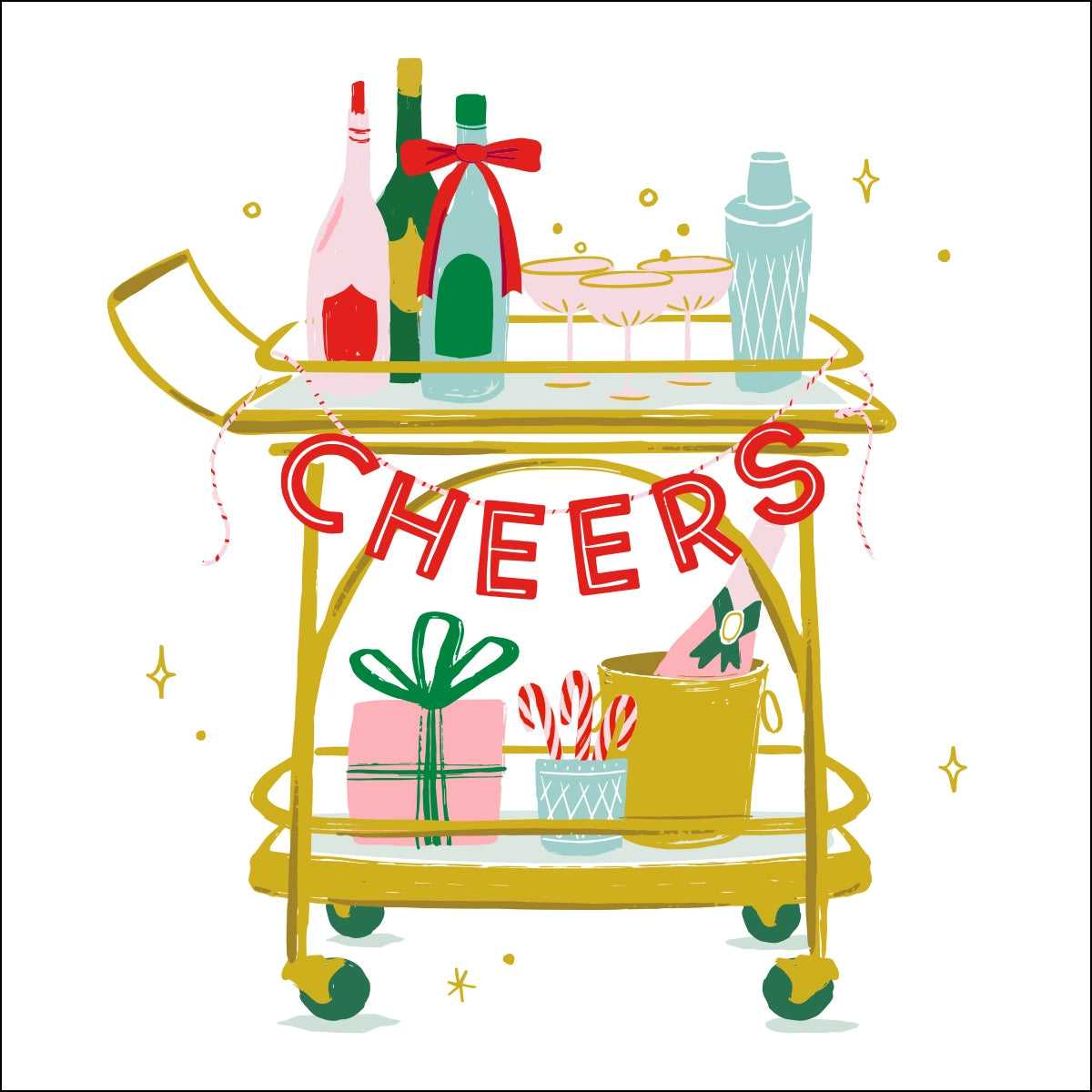 CHEERS BAR CART NAPKINS
