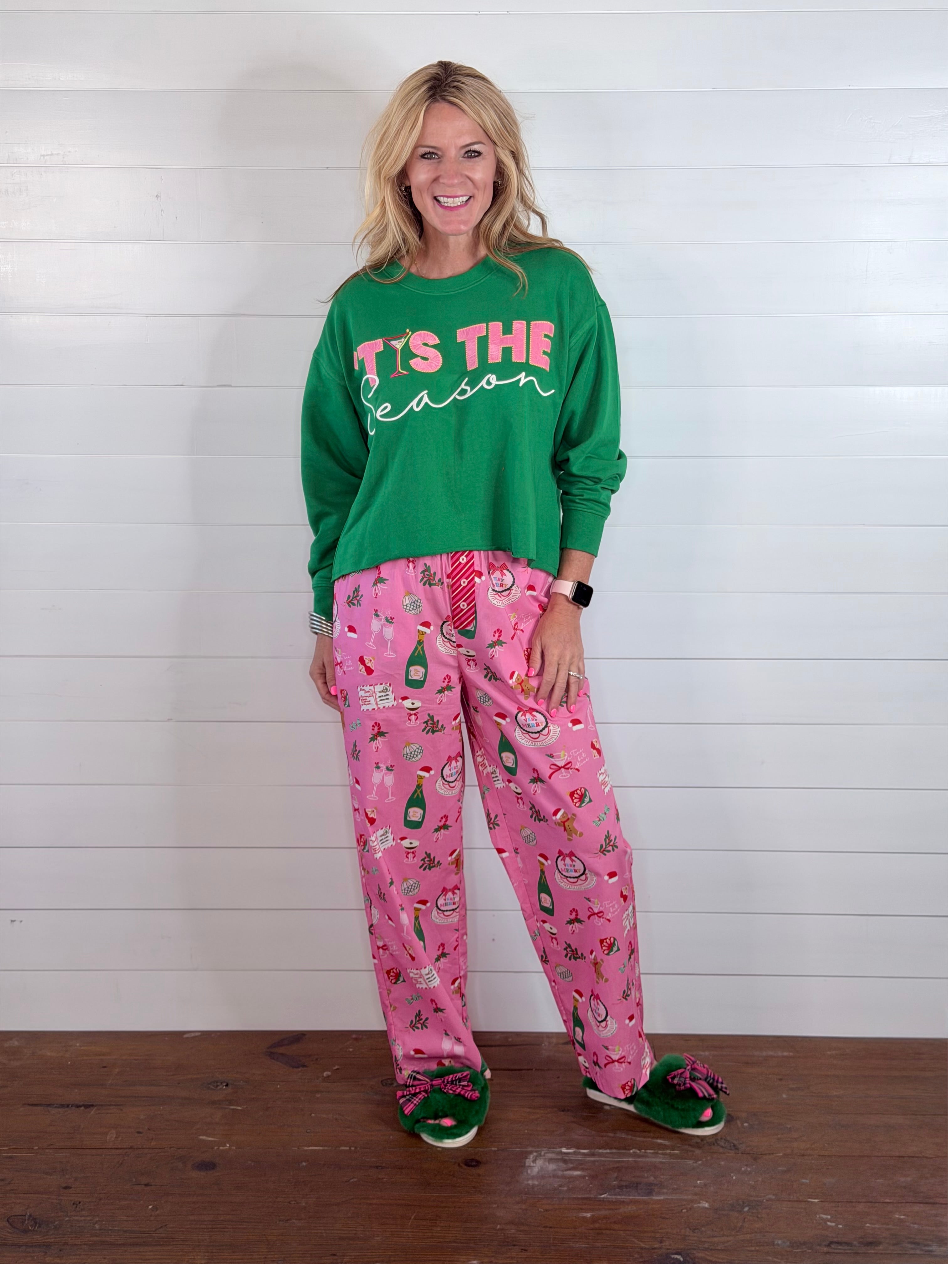 MERRY ICONS BOXER PANTS-PINK