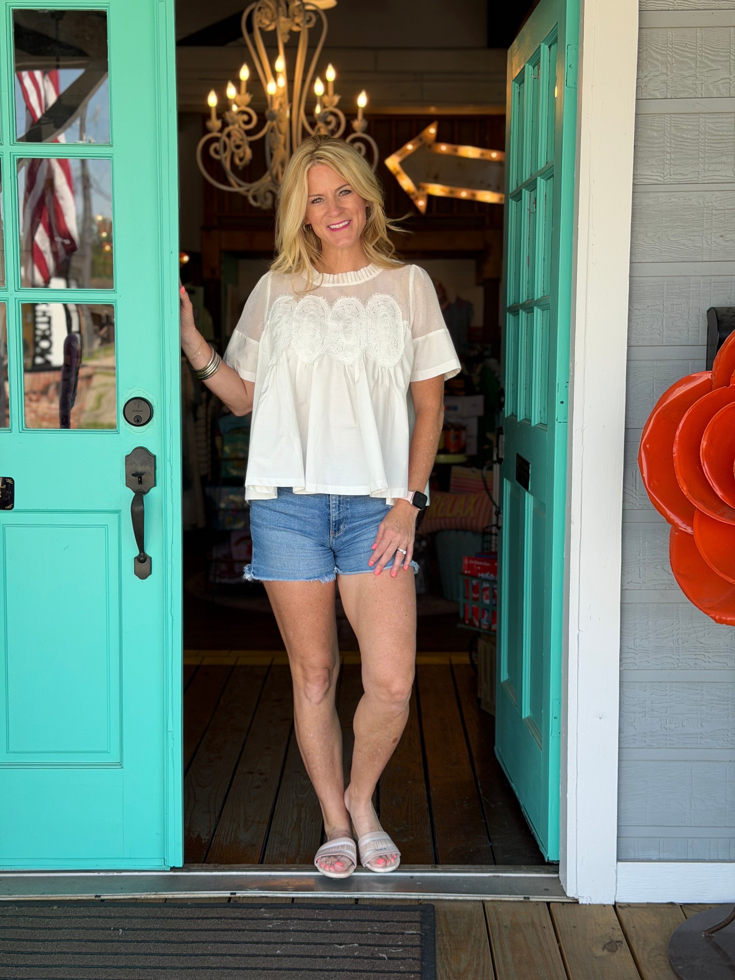 CARLOLINE WHITE TOP