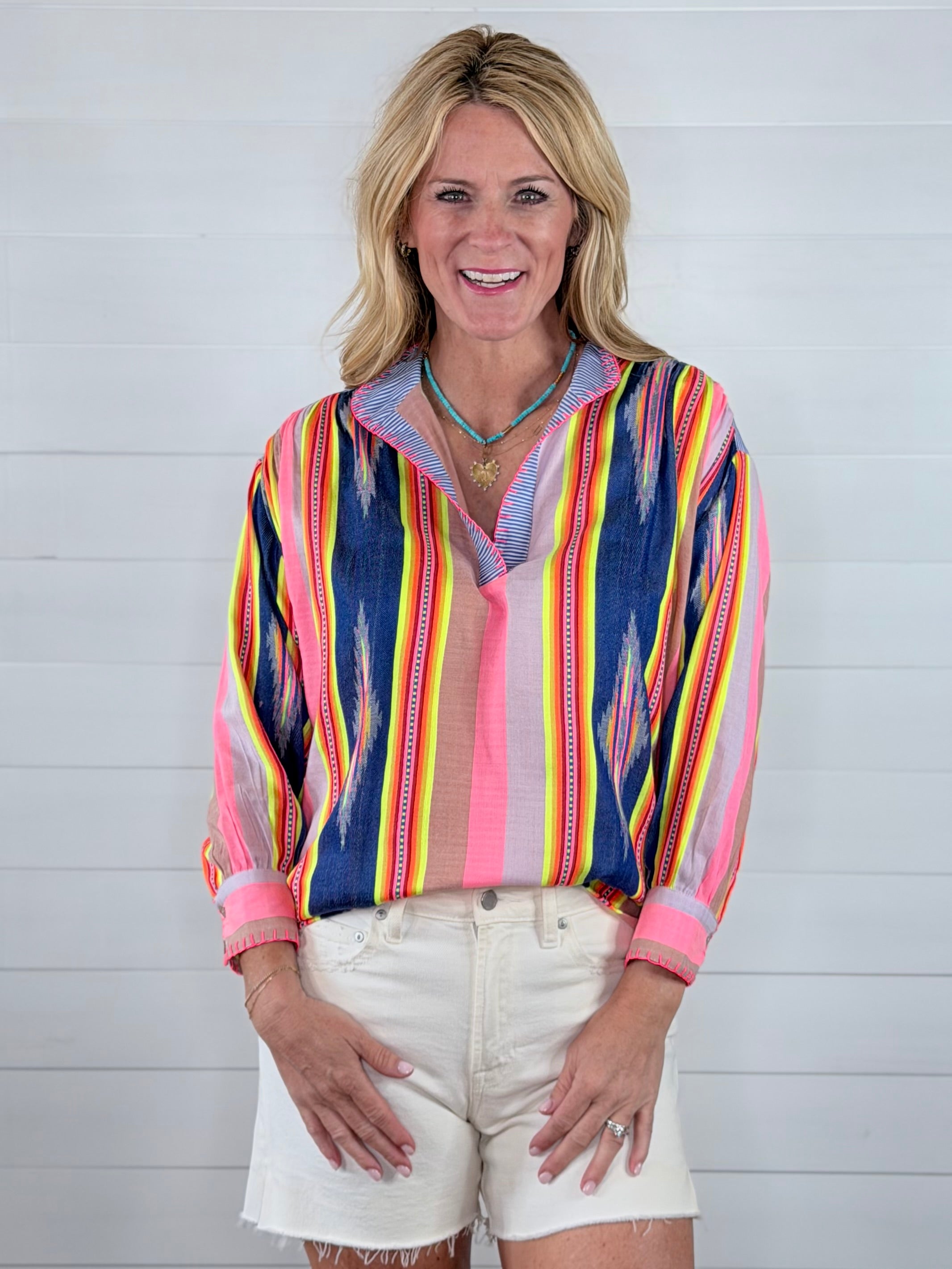 IKAT STRIPE POPOVER