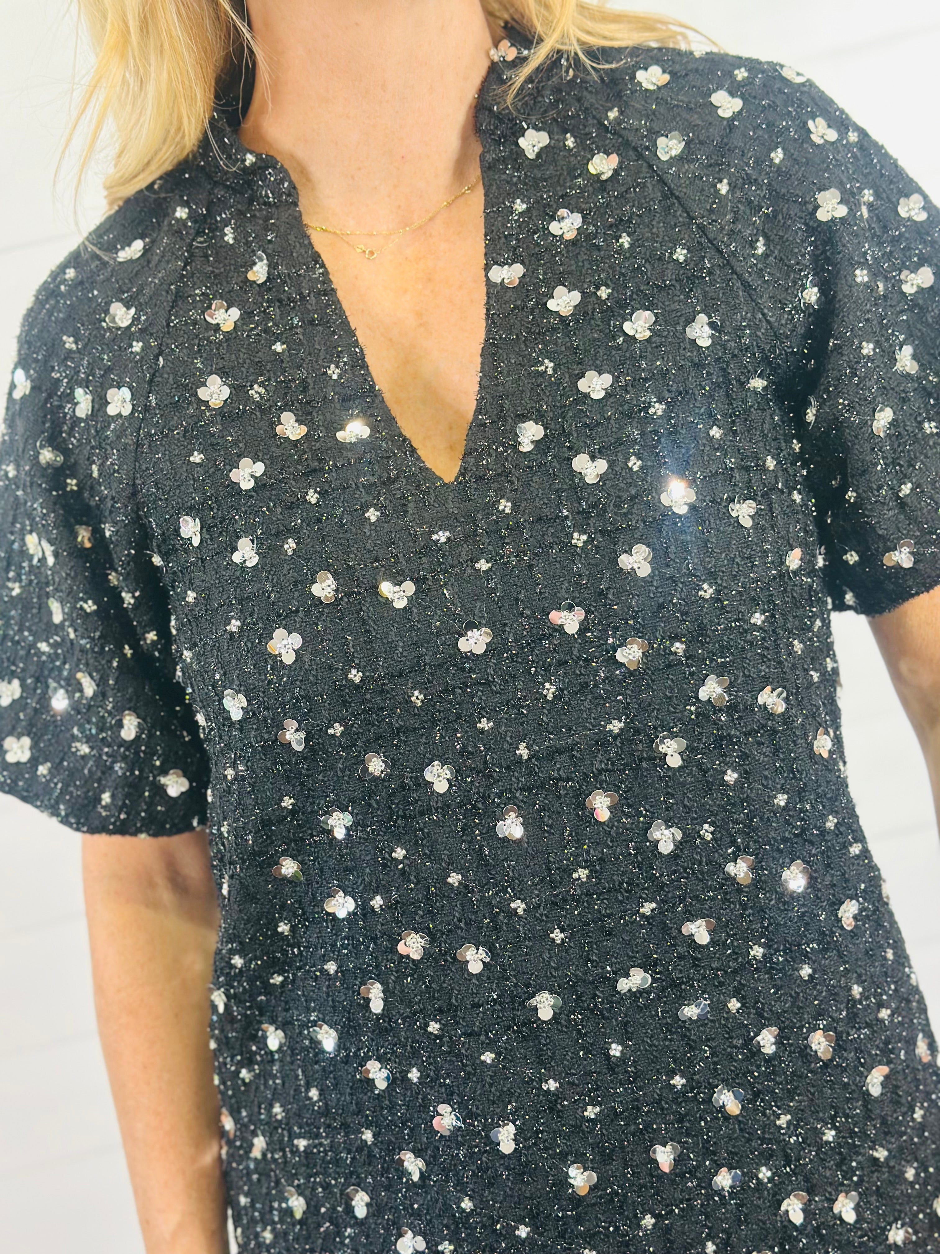 MIDNIGHT SPARKLE DRESS
