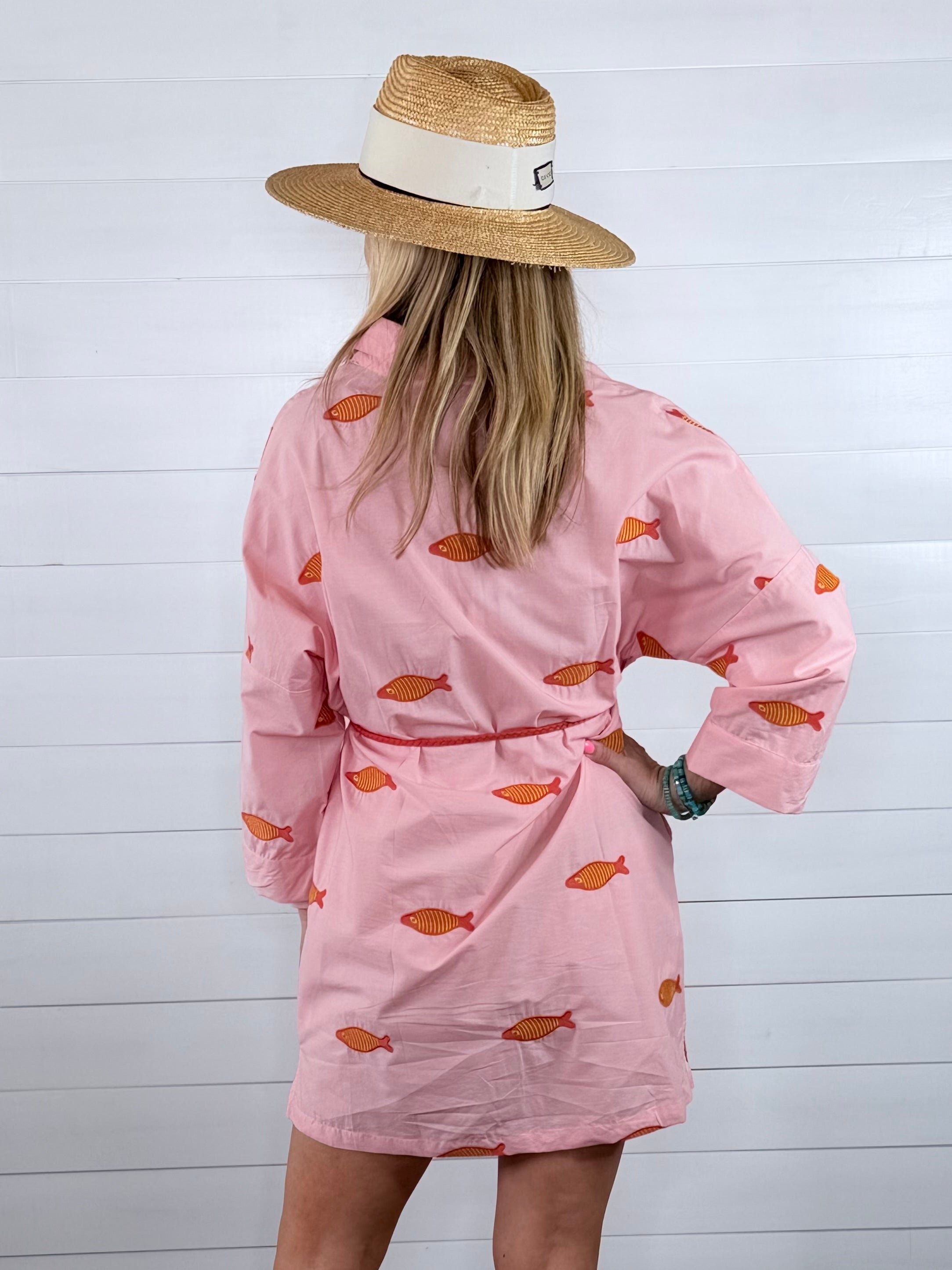 EMBROIDERED FISH DRESS