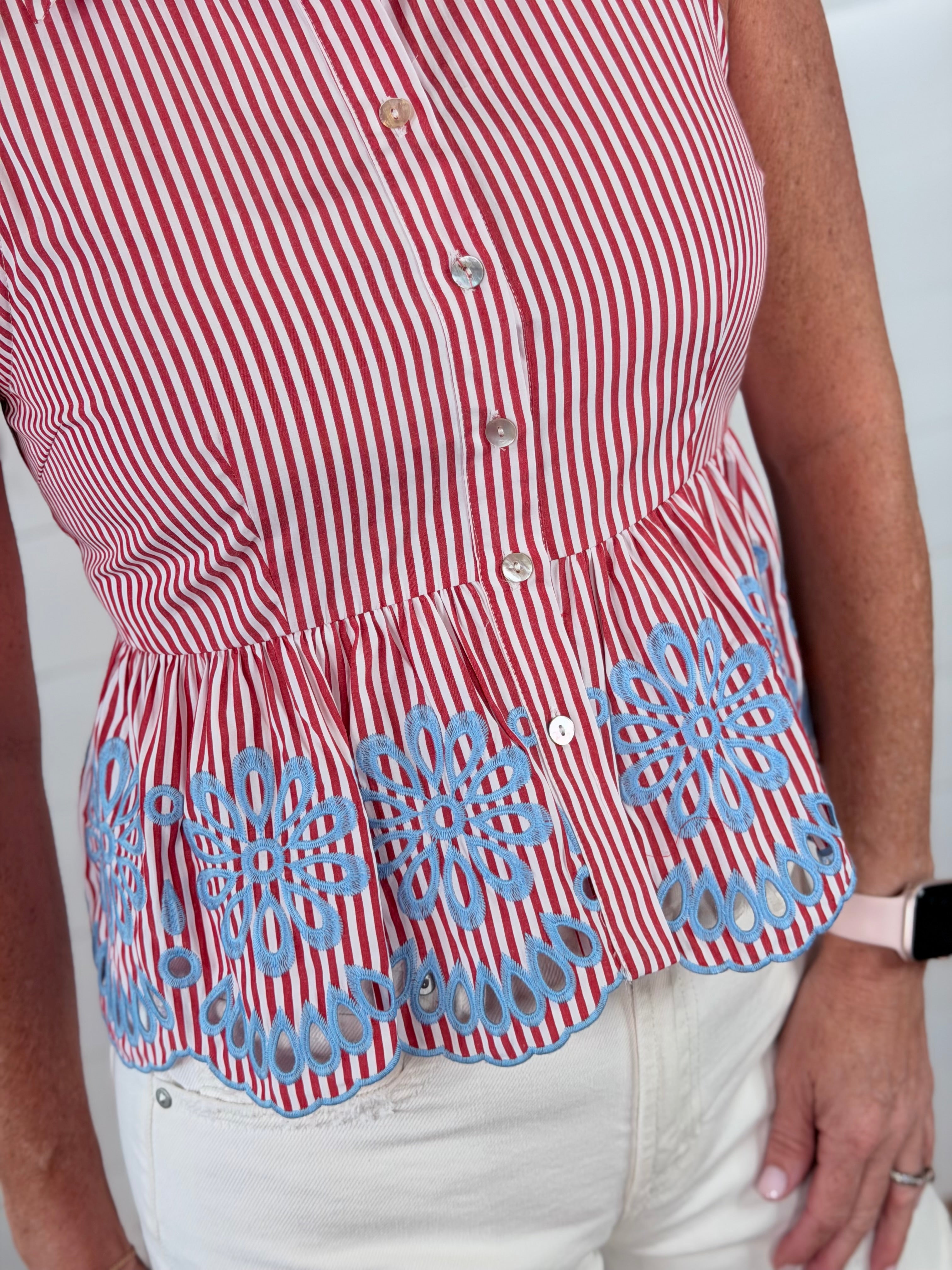 LACEY PEPLUM TOP