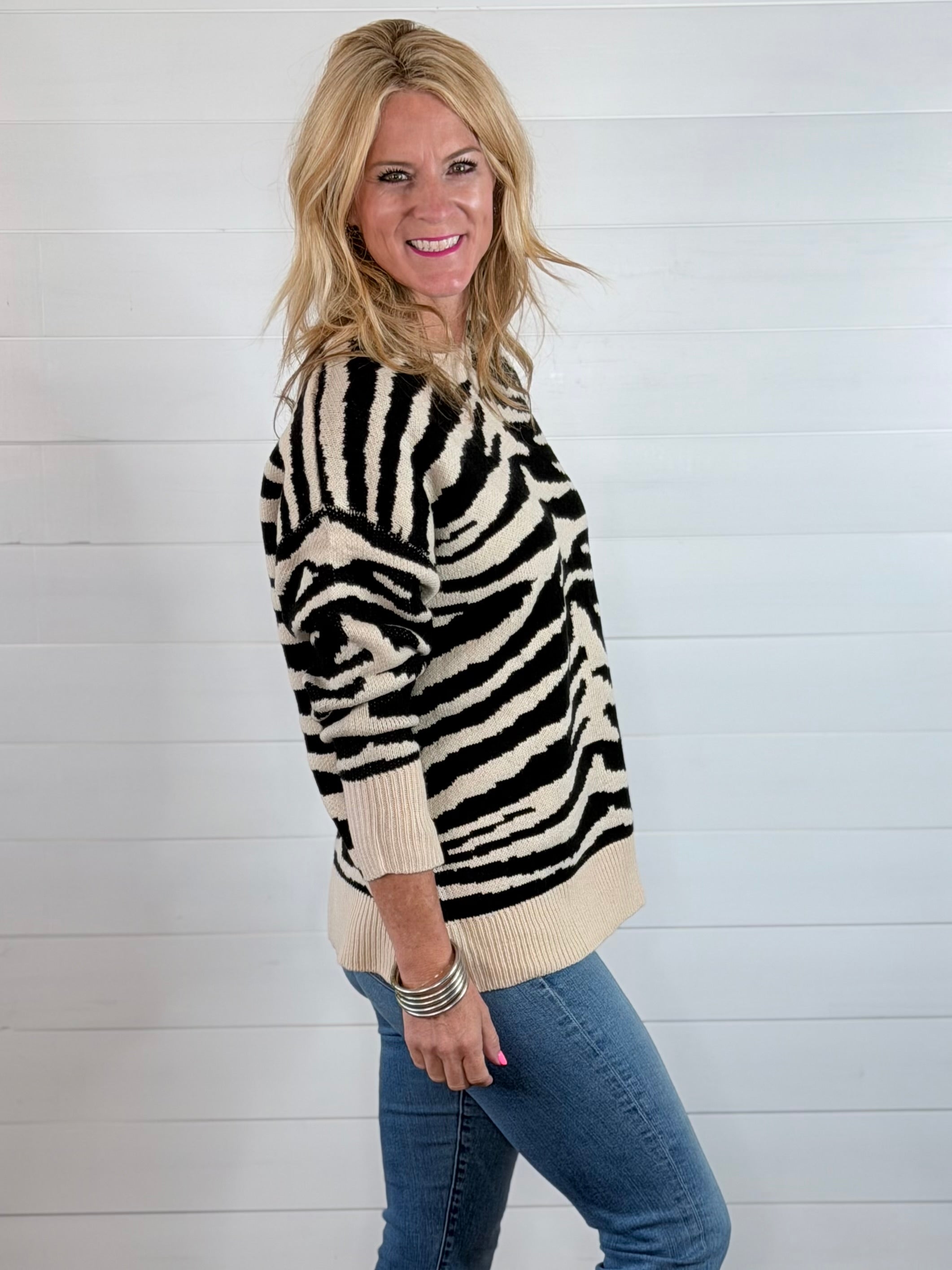 MARLEY ZEBRA SWEATER