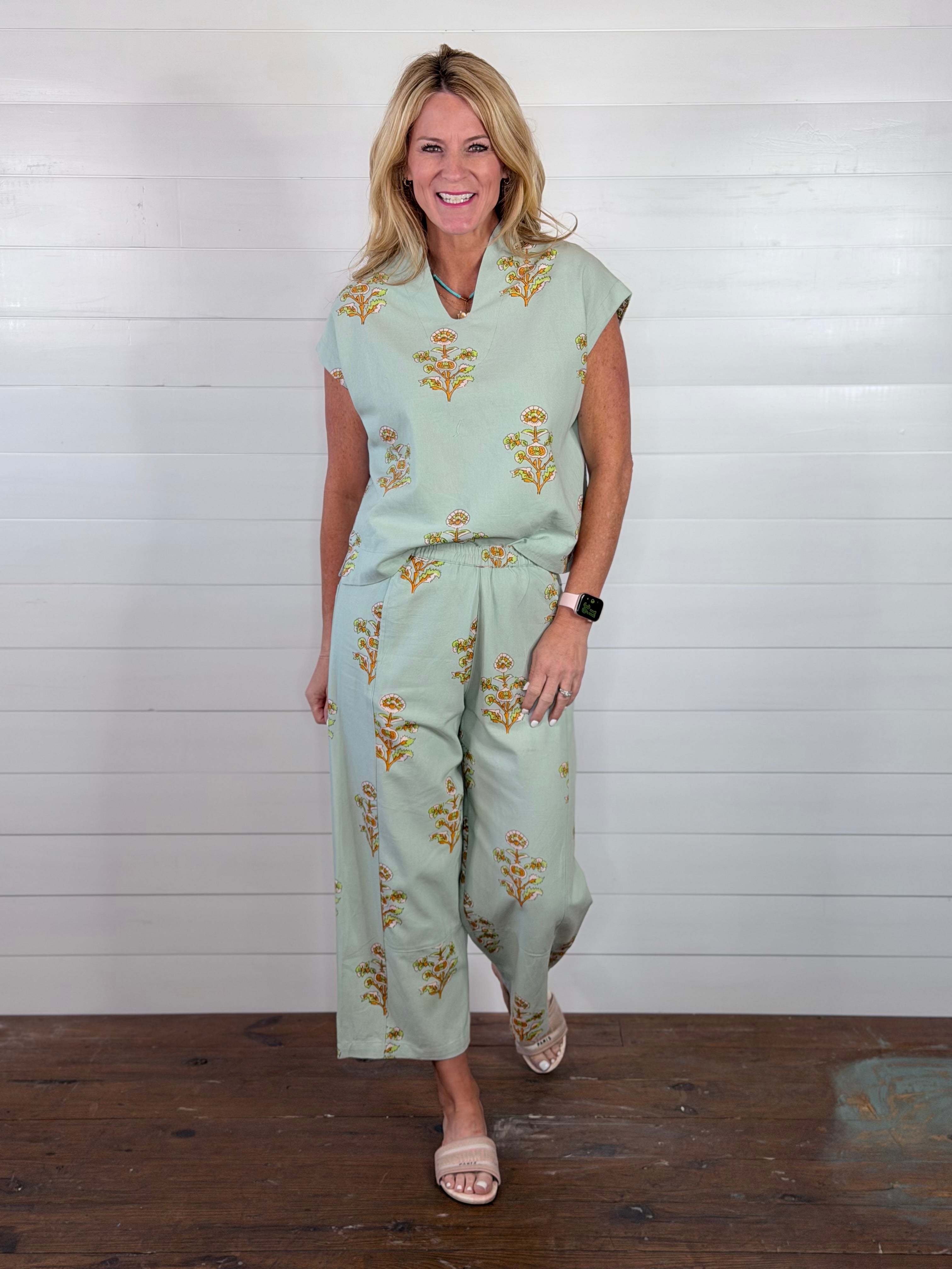 PRINT BARREL PANT BY IVY JANE