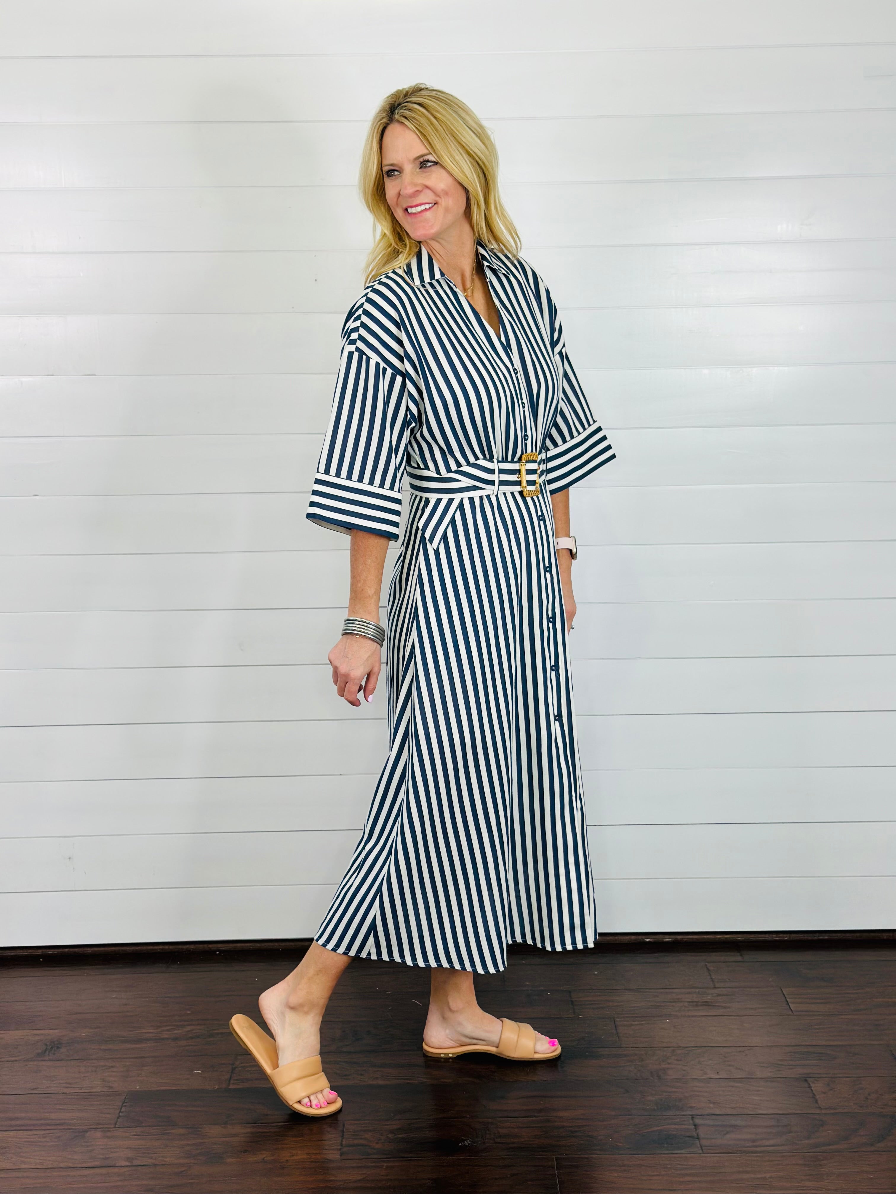KIMBERLY STRIPED DRESS
