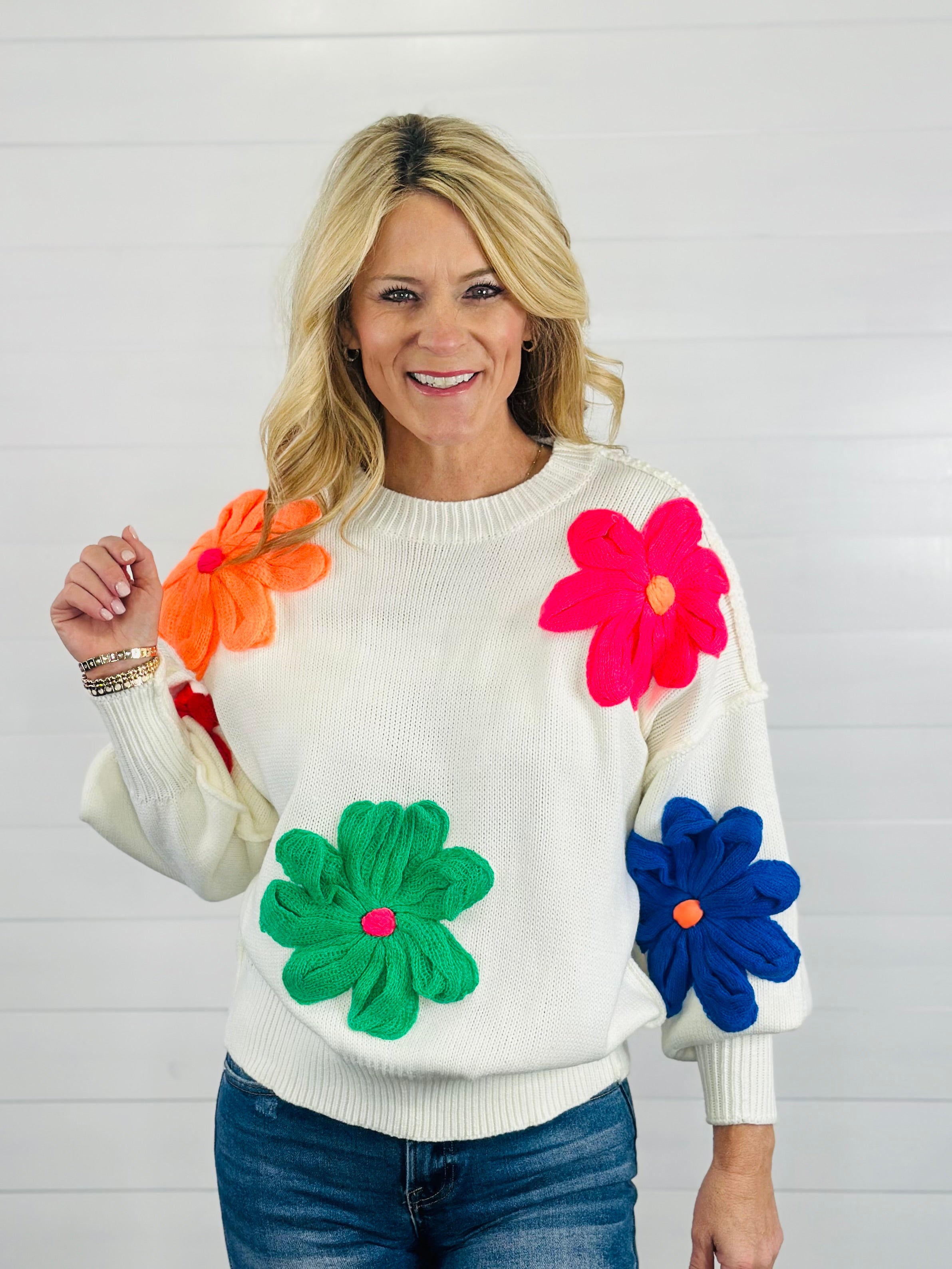 NEON BLOOMS SWEATER