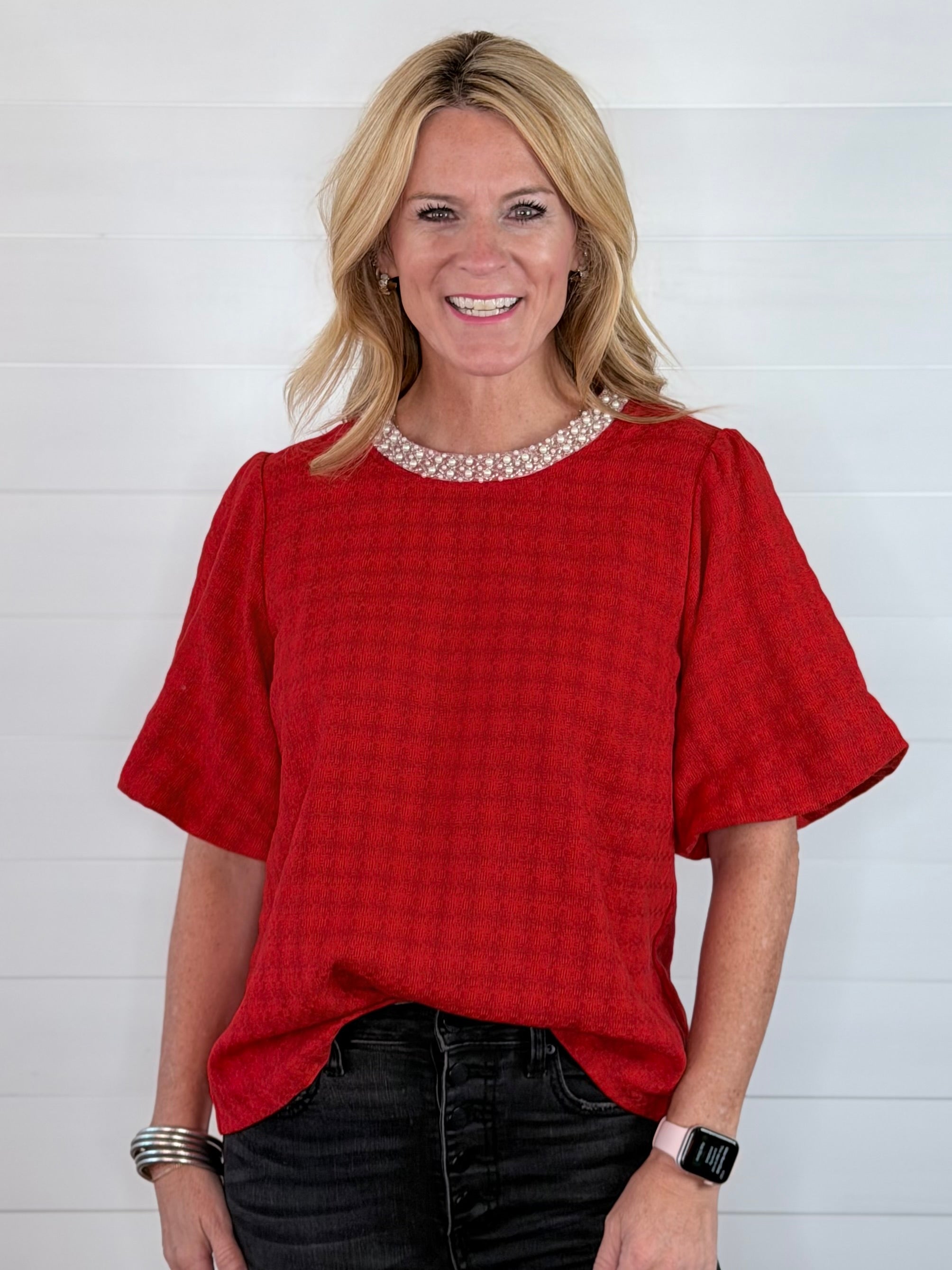 PRETTY IN PEARLS TOP