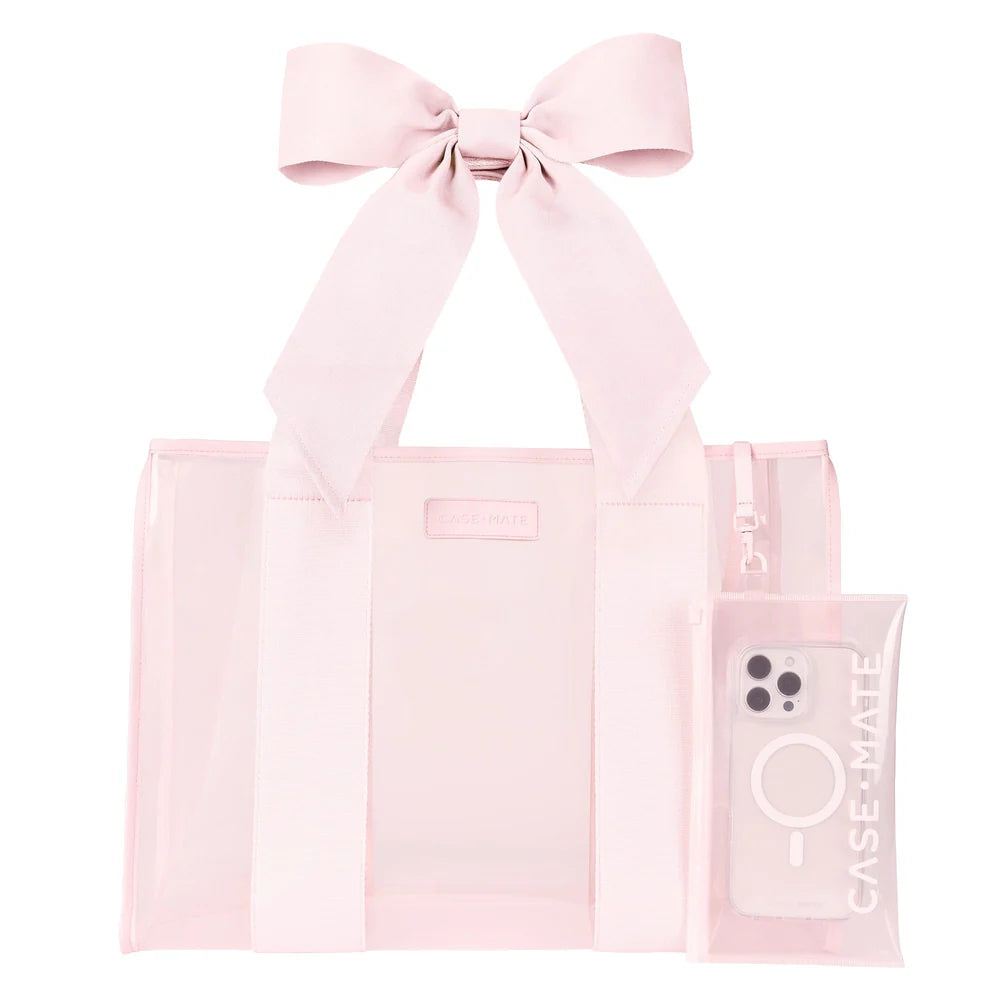CASE-MATE-JELLY BOW TOTE-BALLET PINK