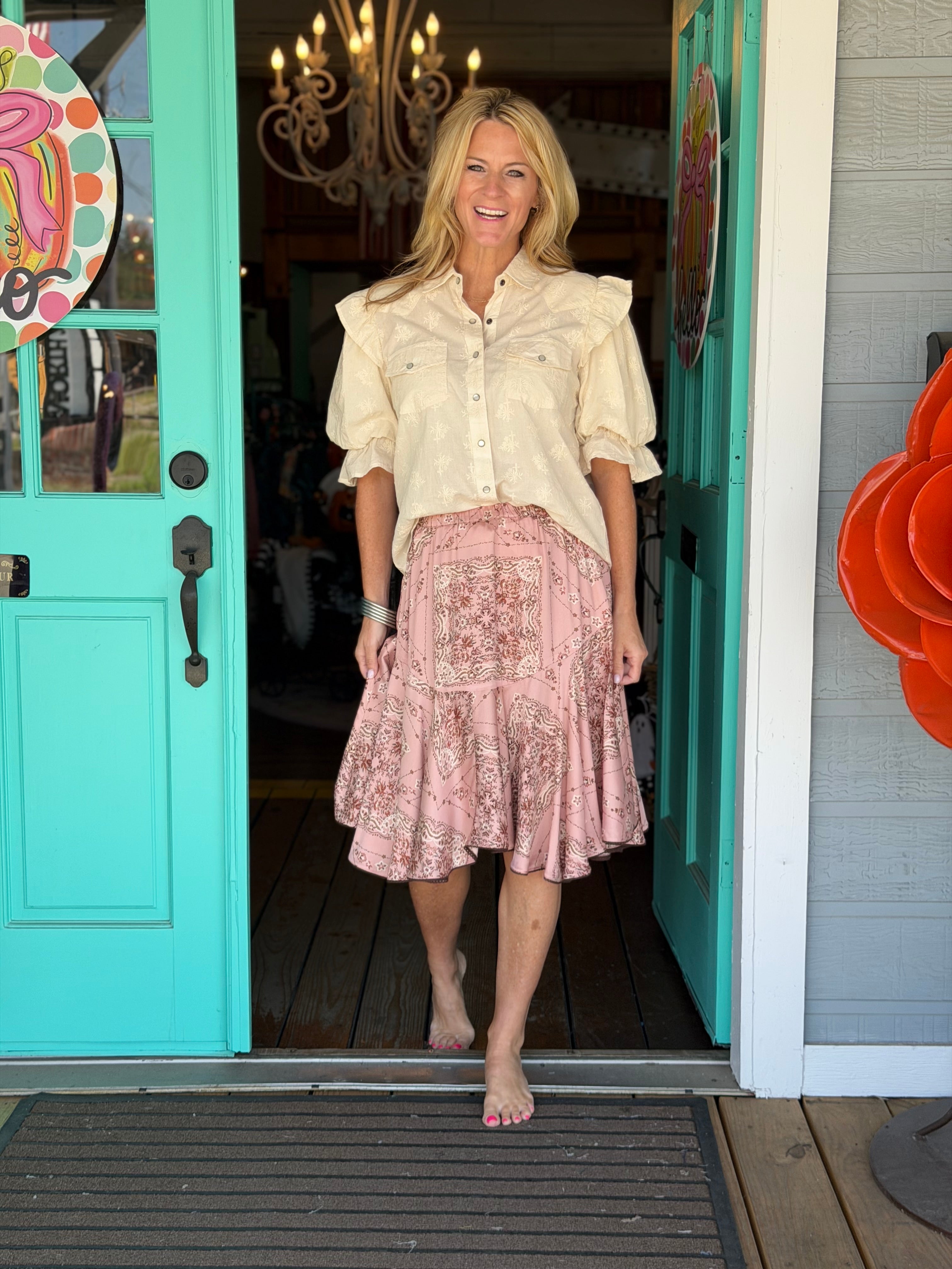 BANDANA SWING SKIRT