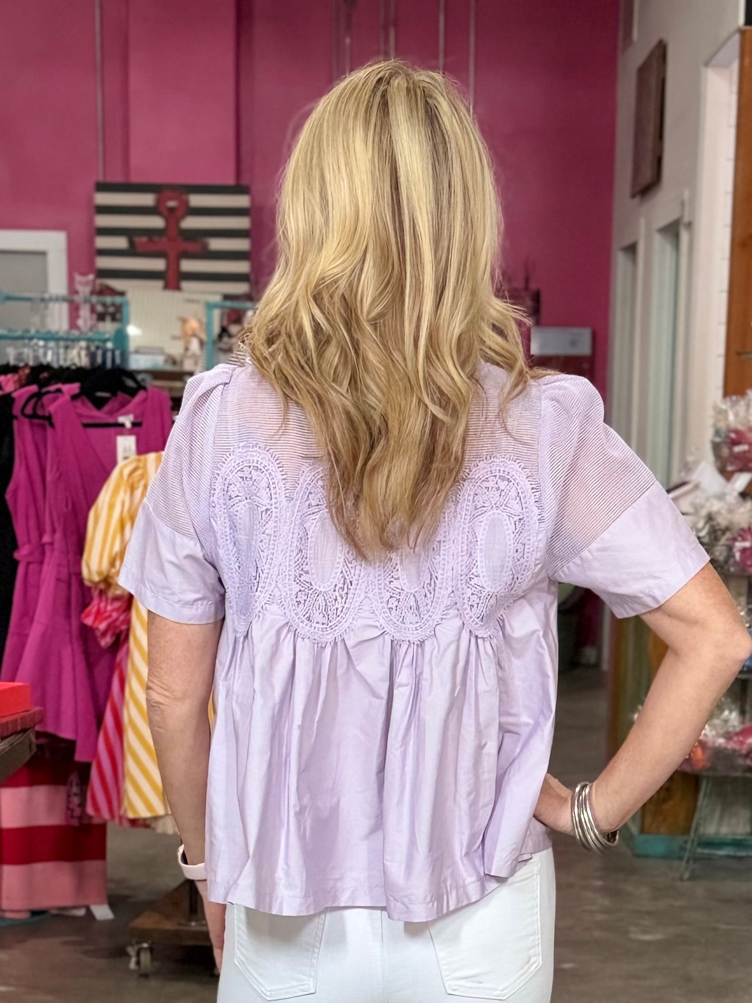 LOVELY IN LAVENDER TOP