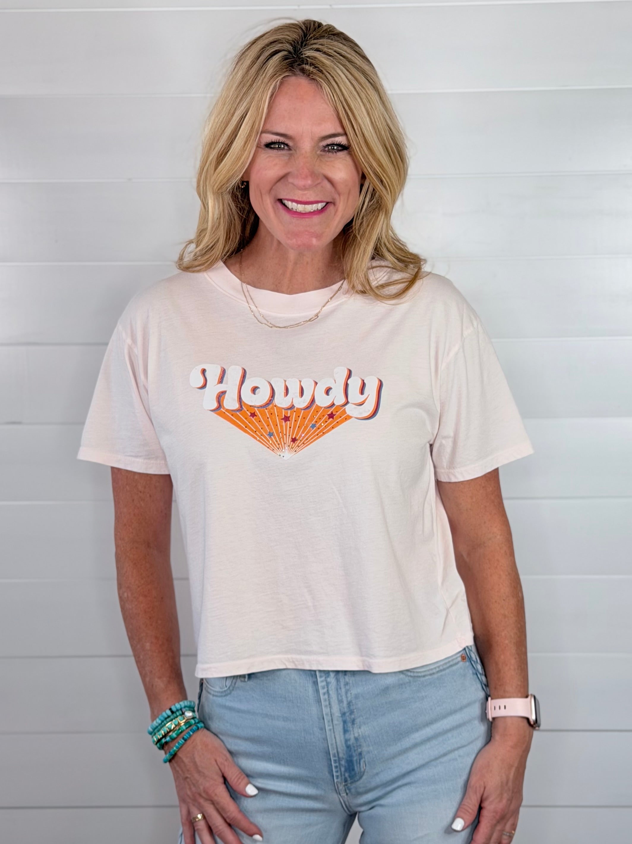 HOWDY WIDE CROP TEE
