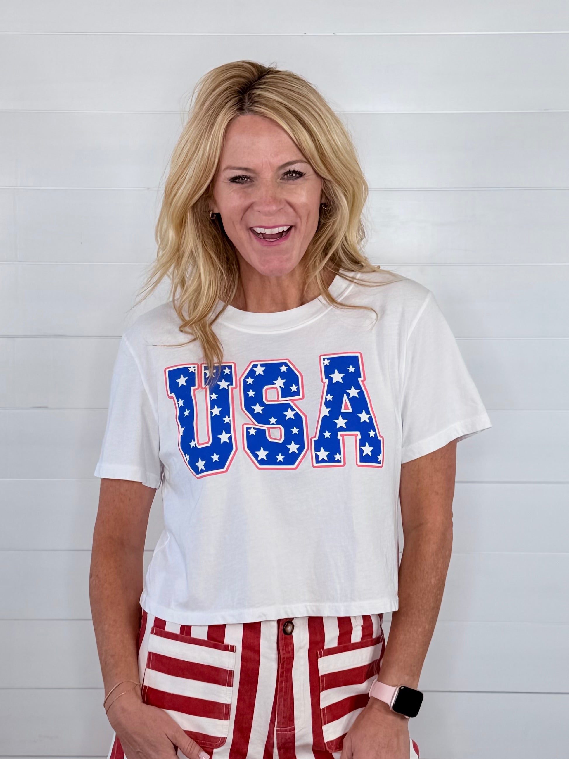 USA CROPPED TEE