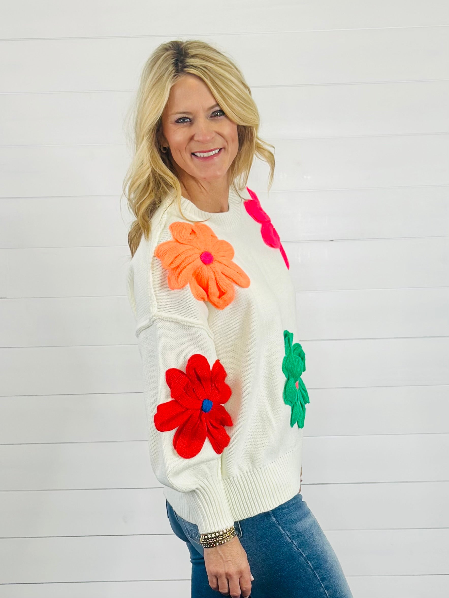 NEON BLOOMS SWEATER