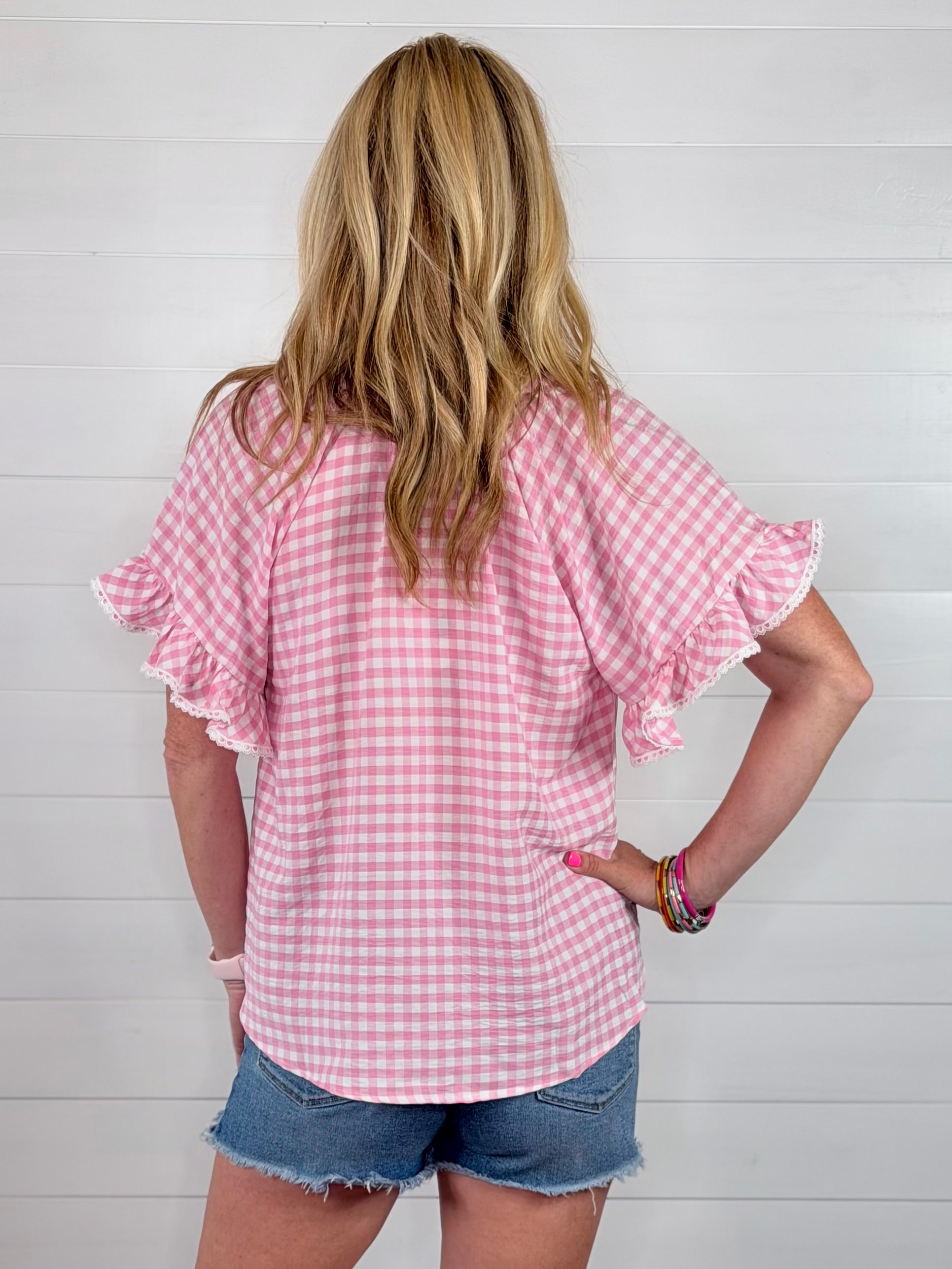 PRISSY PINK TOP