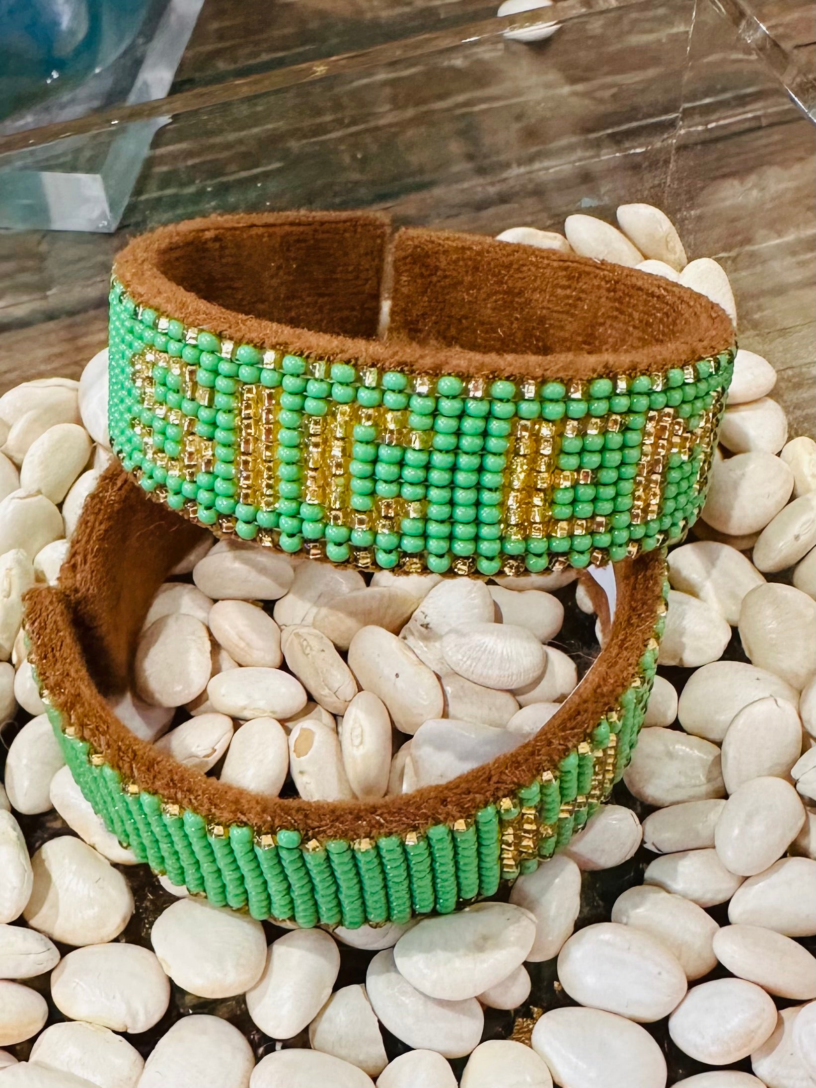 SIC 'EM BEADED CUFF
