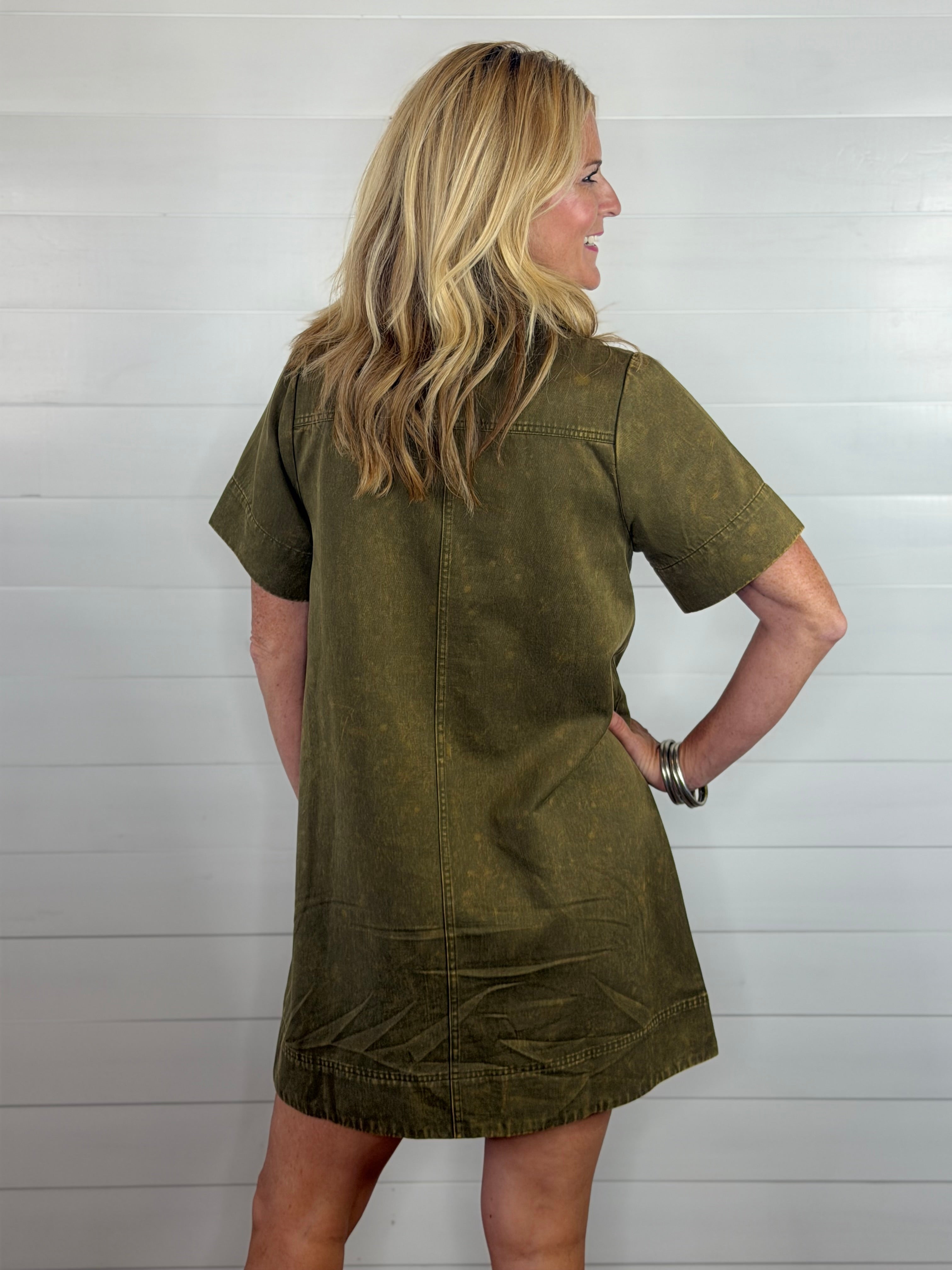 CARGO DISTRESSED DRESS