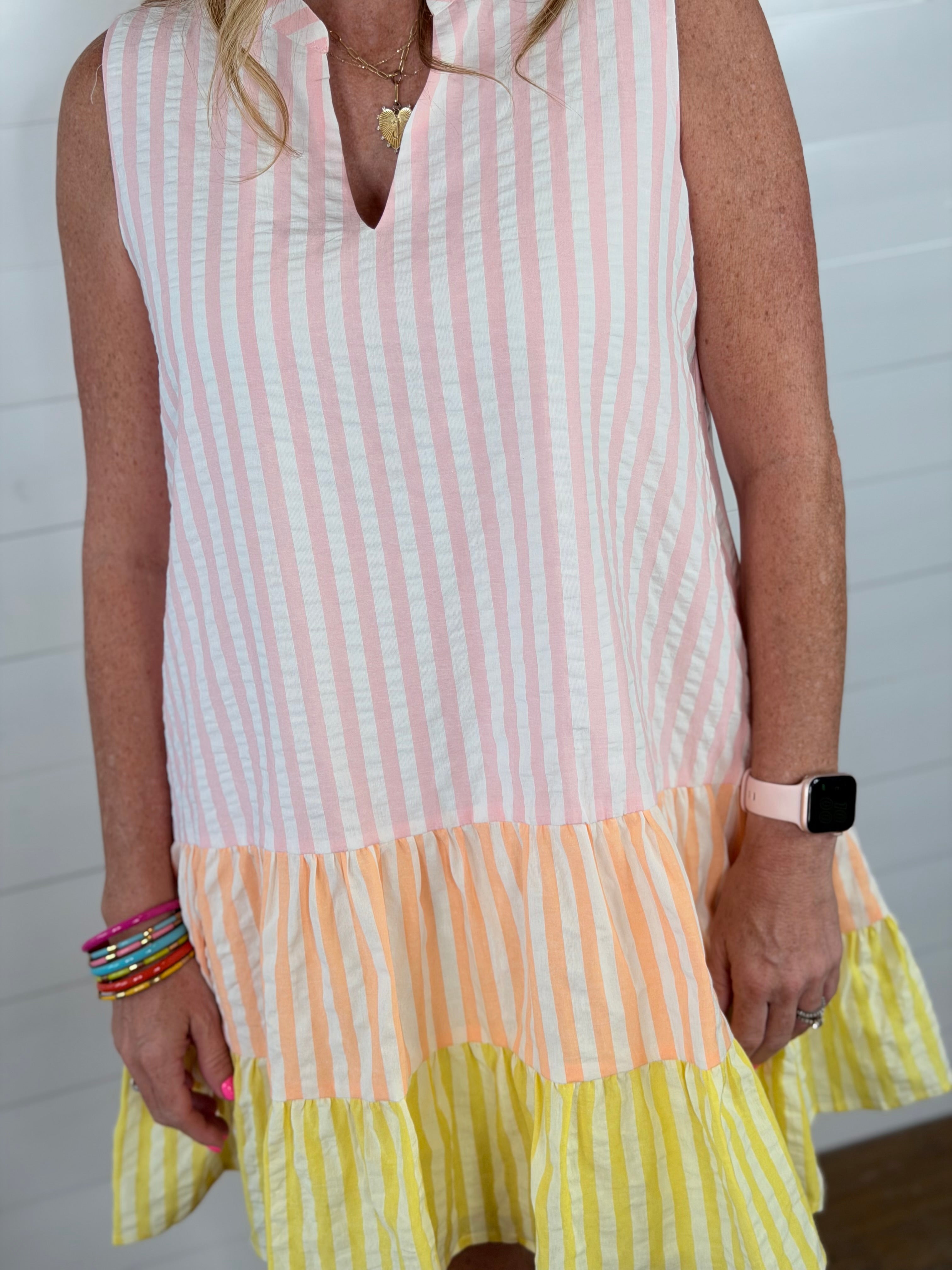 SOFT SUMMER STRIPES DRESS