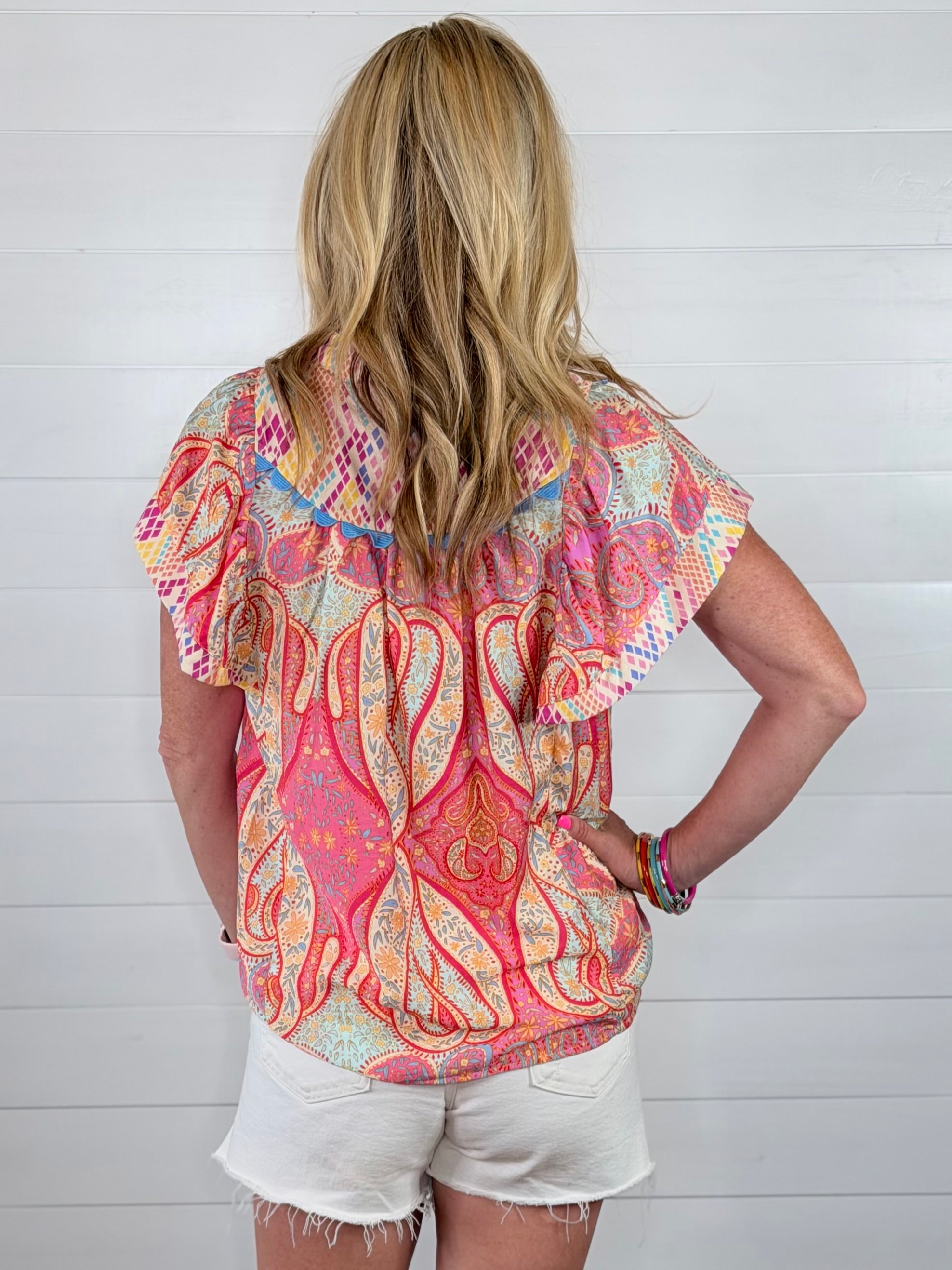 PRETTY IN PAISLEY TOP