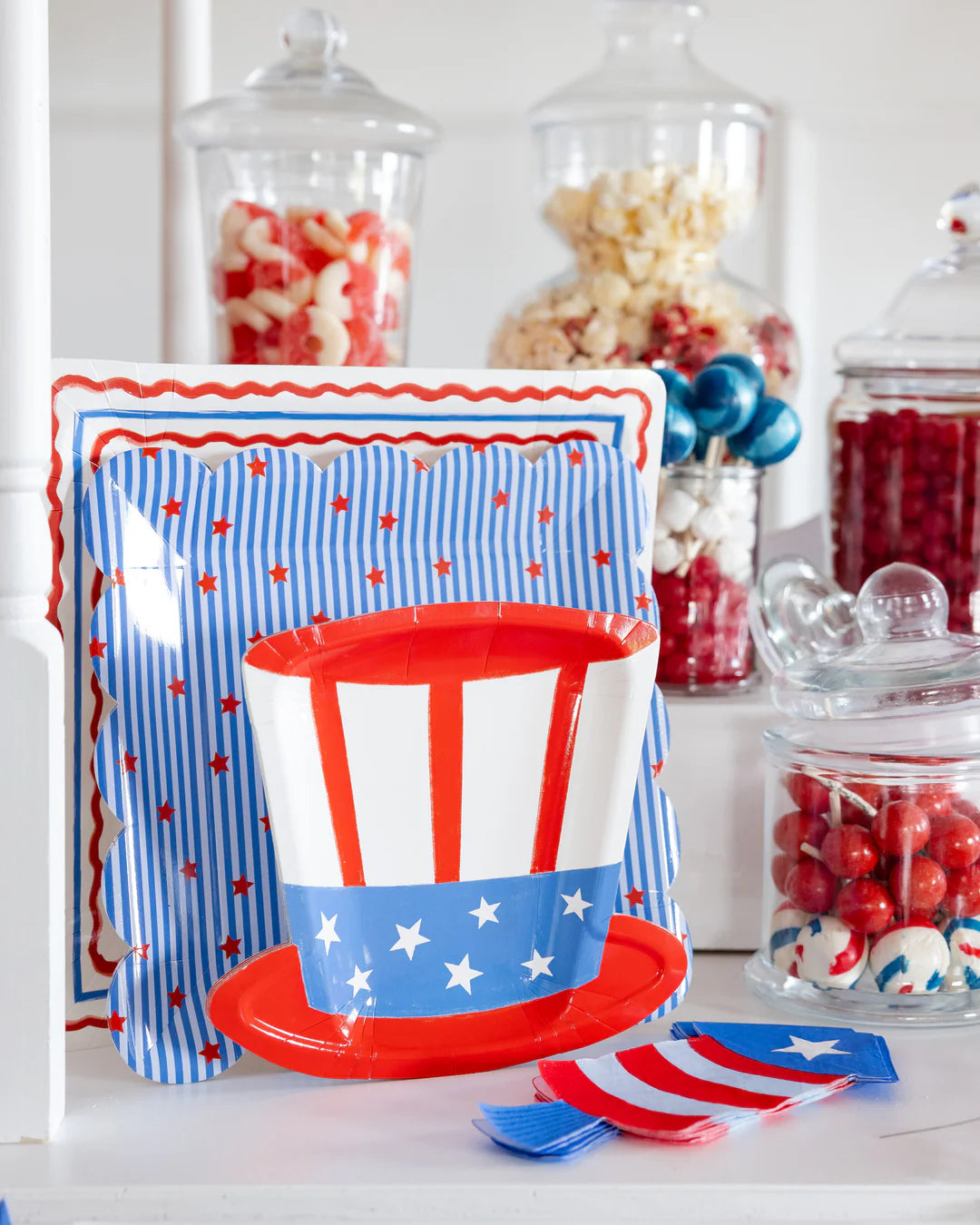 UNCLE SAM HAT PAPER PLATE
