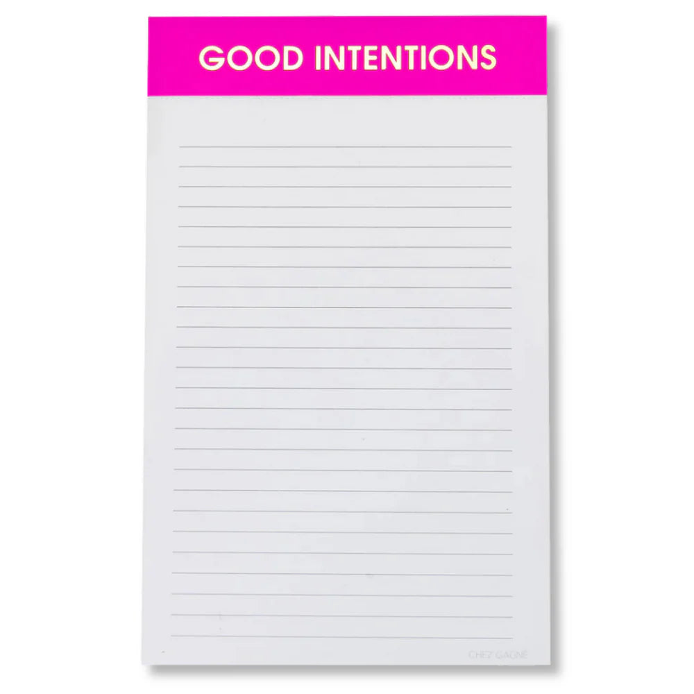 GOOD INTENTIONS NOTEPAD